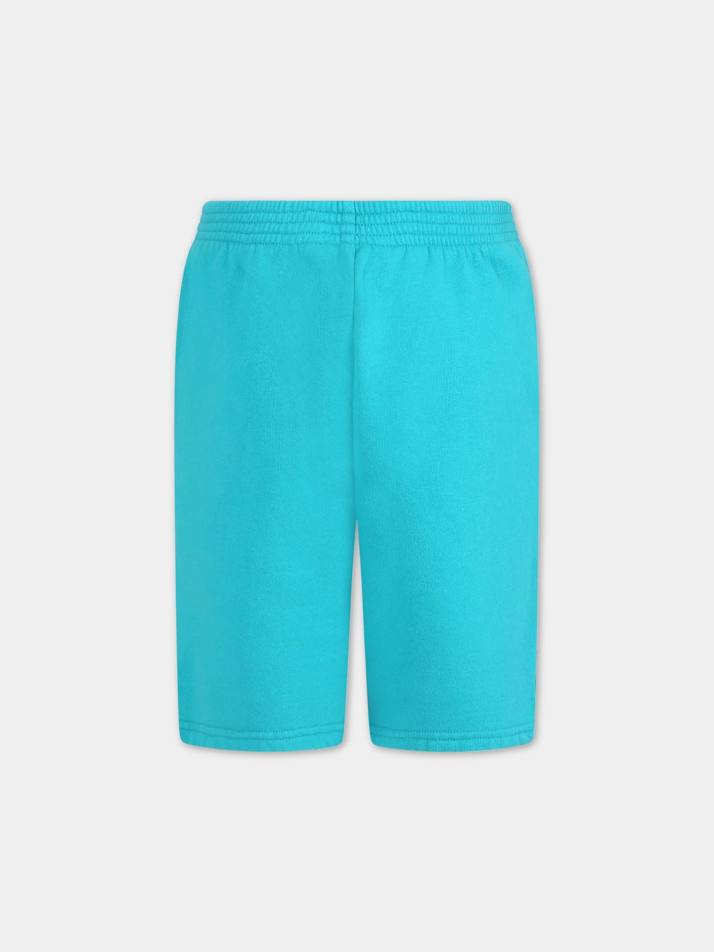 Short turchese per bambini con logo,Balenciaga,621789 TJVL8 4661