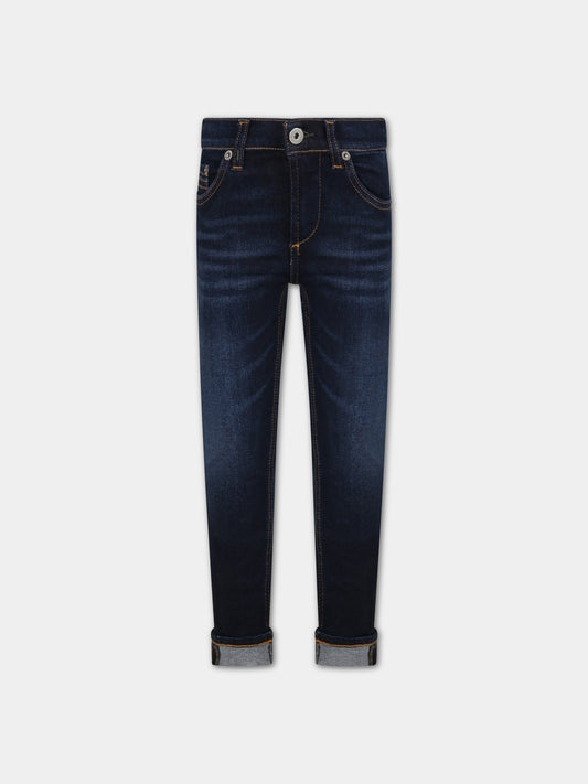 Jeans ''Ritchie'' blu per bambino con iconica D,Dondup Kids,DMPA154 0164 YD027 4025