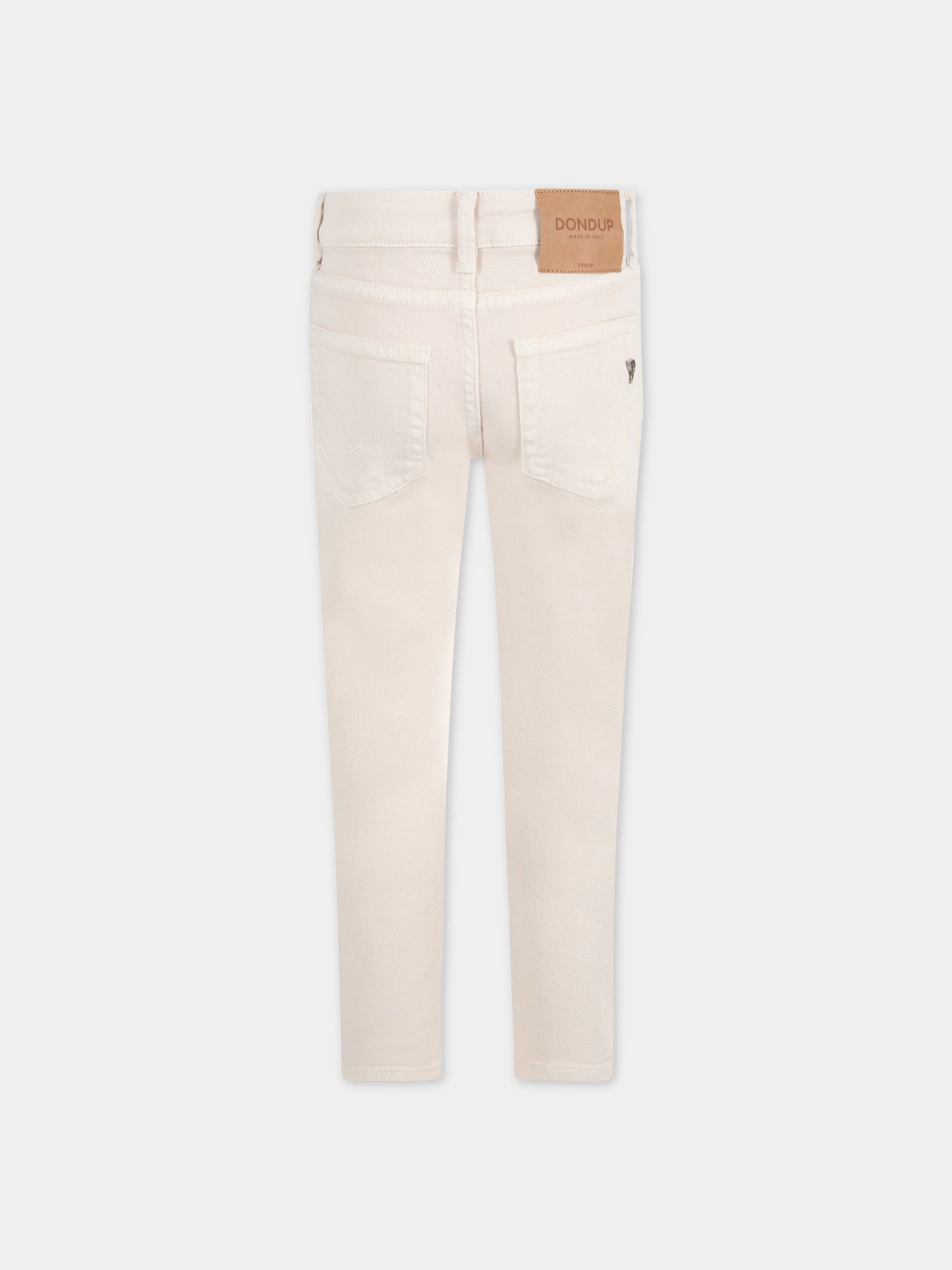 Jeans ''Iris'' avorio per bambina,Dondup Kids,DFPA113 0161 YD010 0000
