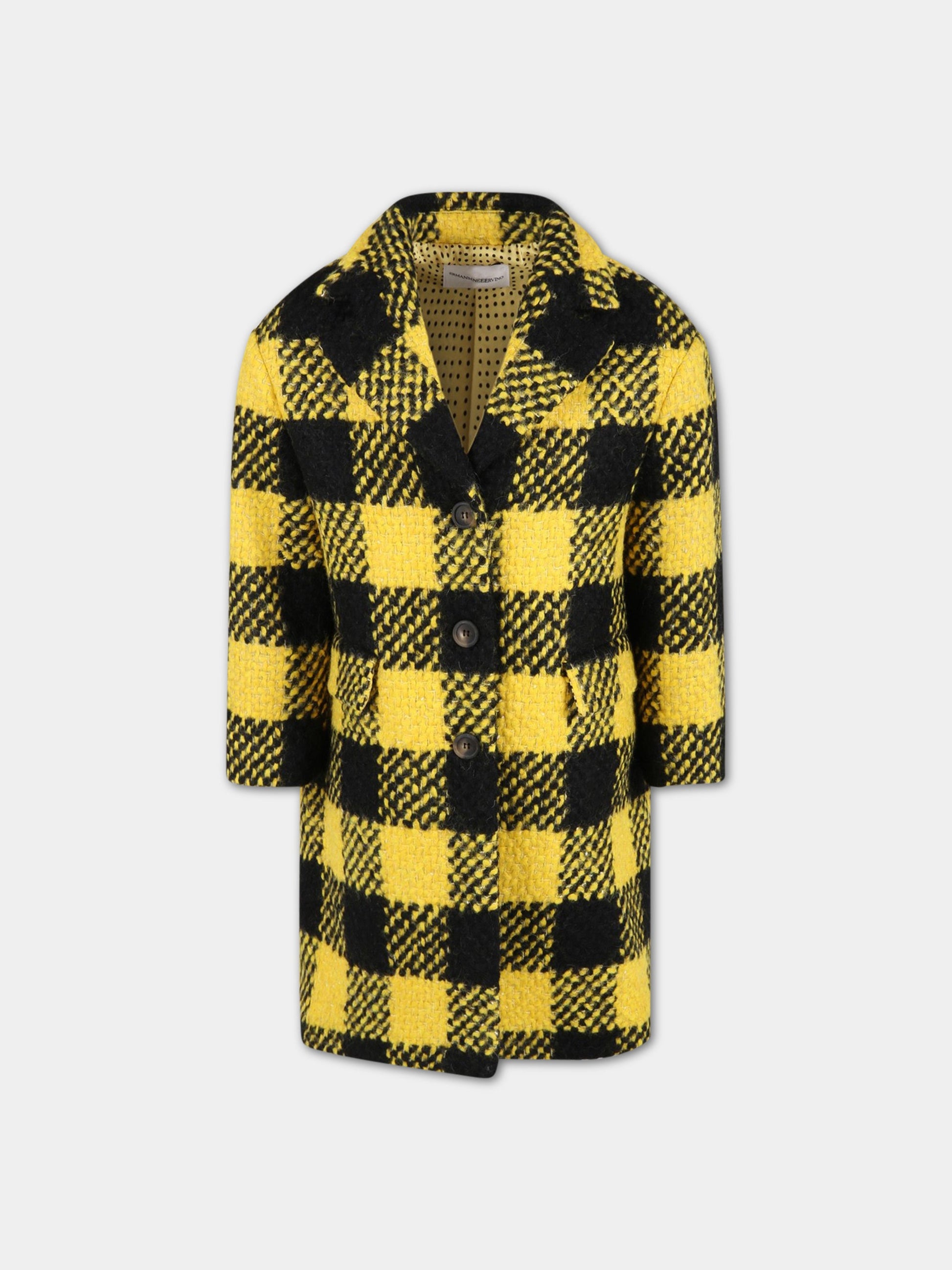 Cappotto multicolor per bambina,Ermanno Scervino Junior,ESFGB015 ML240 YSUNI D005