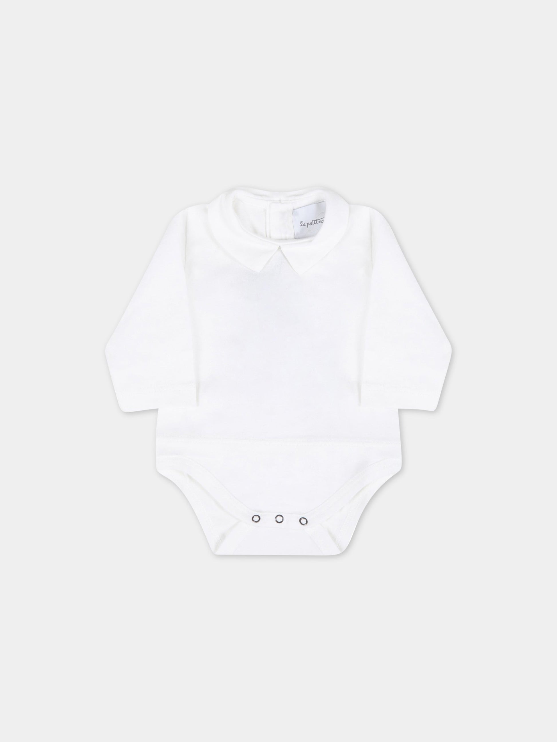 Body bianco per neonati,Le Petit Coco,LCNBD004 JF50 YL004 0000