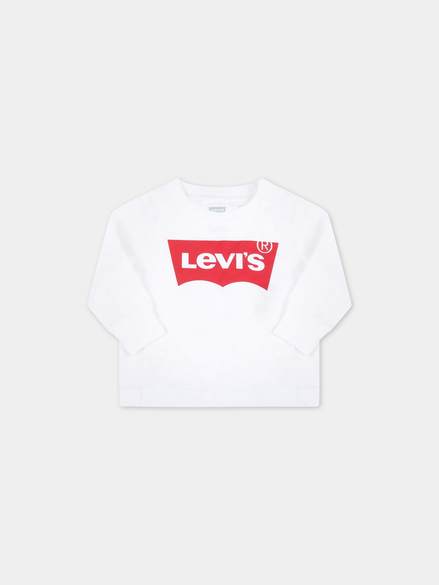 T-shirt bianca per neonati con logo,Levi's Kids,21WMLK6E8646 001