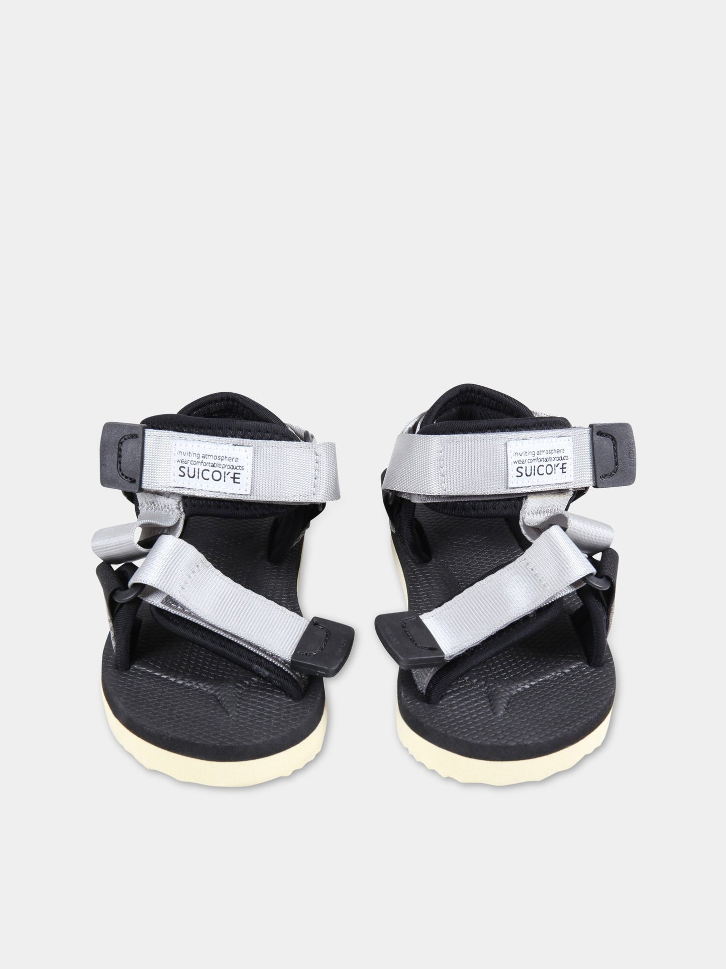 Sandali  Depa  grigi per bambino con logo,Suicoke,OG-022-2KIDS_105