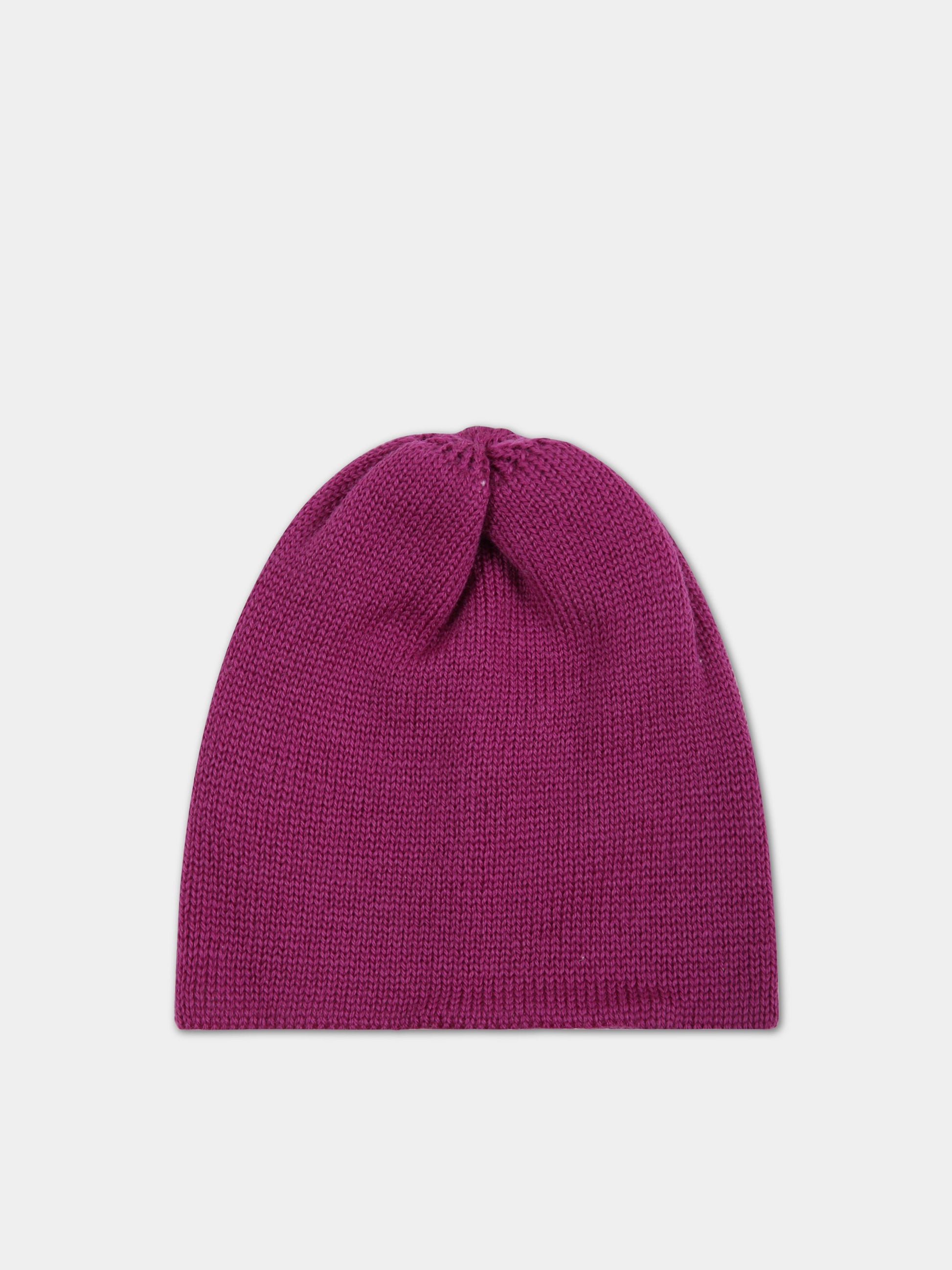 Cappello prugna per neonata,Little Bear,3143 PRUGNA/LATTE