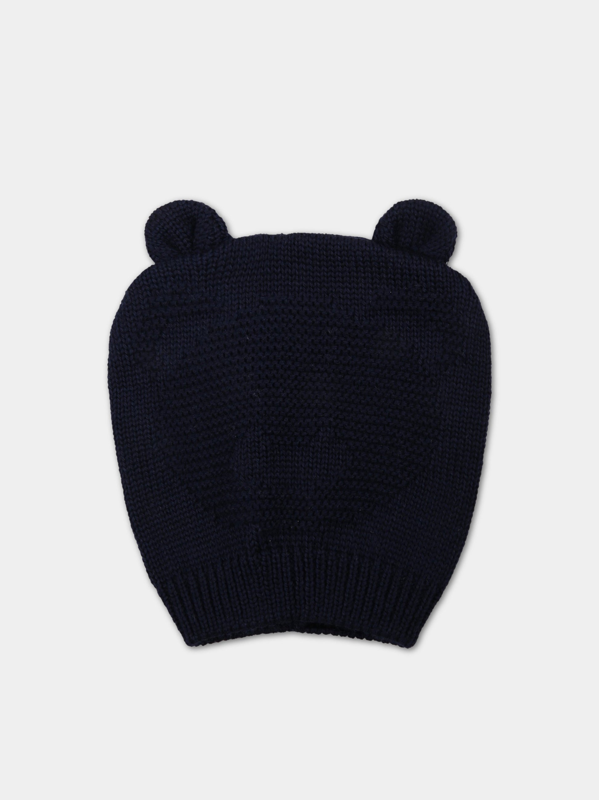 Cappello blu per neonato con orso,Little Bear,3146 BLU