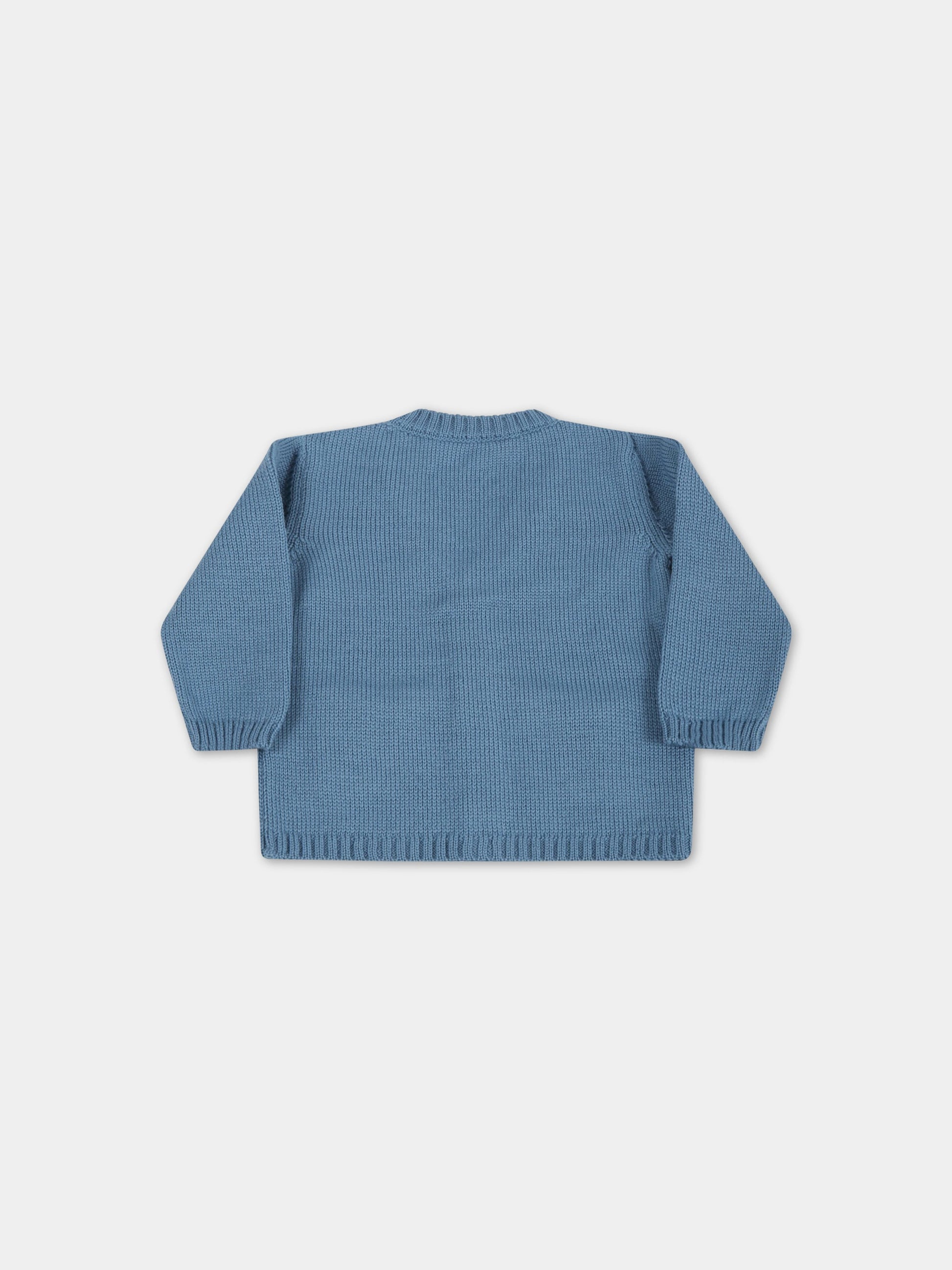 Cardigan celeste per neonato,Little Bear,3156 OTTANIO