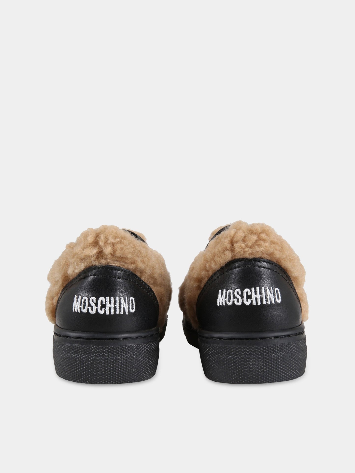 Slip on multicolor per bambini,Moschino Kids,68760 MARRONE