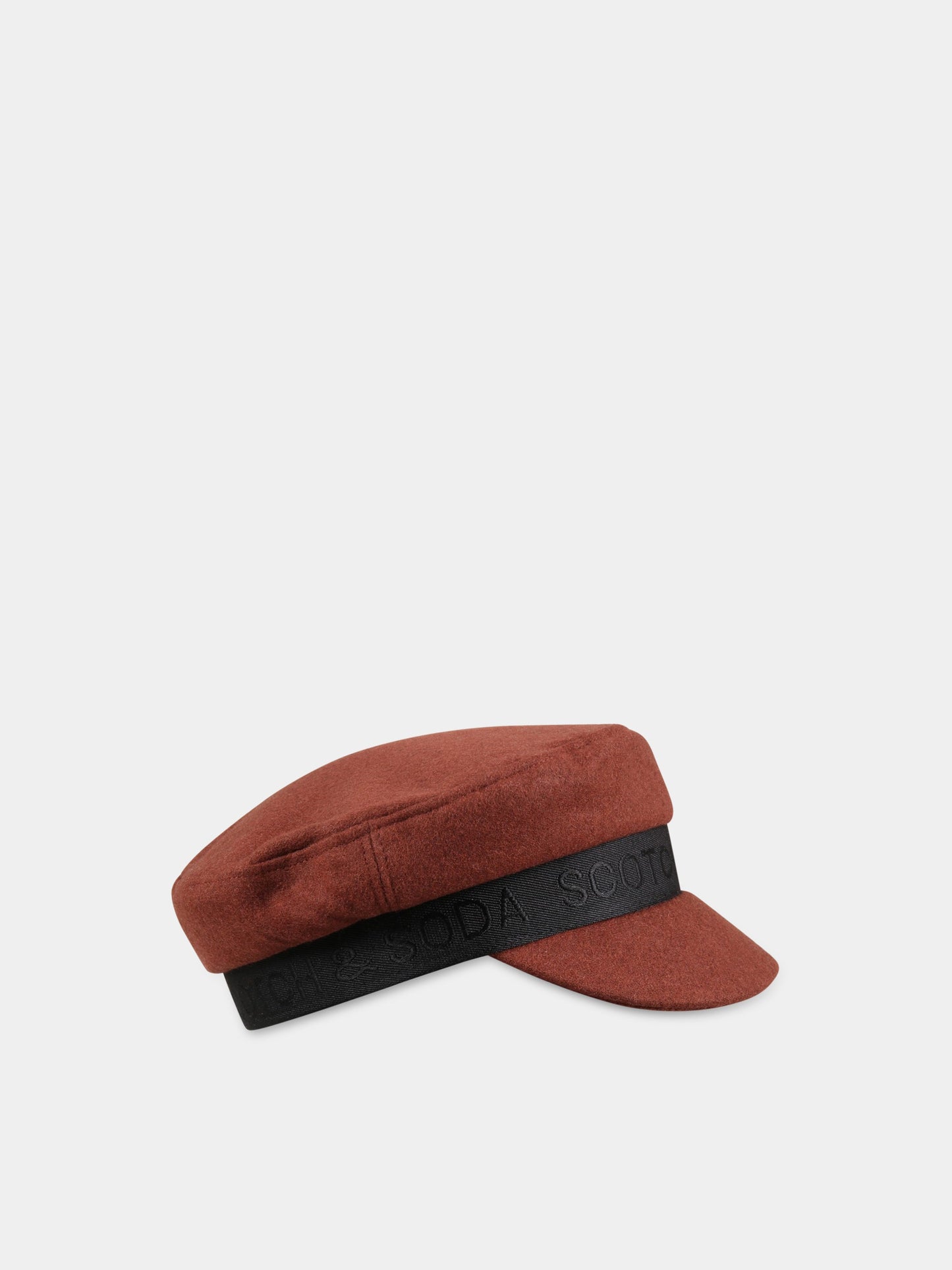 Cappello marrone per bambina con logo,Scotch&soda,163092 0477
