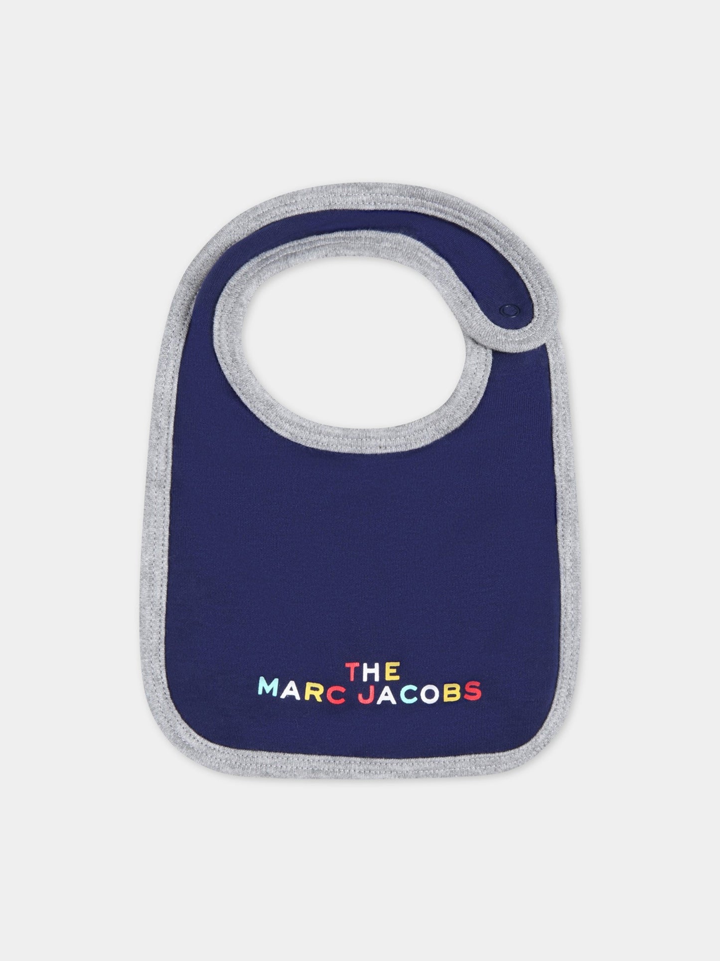 Set multicolor per neonato con logo,Little Marc Jacobs,W98134 GRIGIO AZZURRO