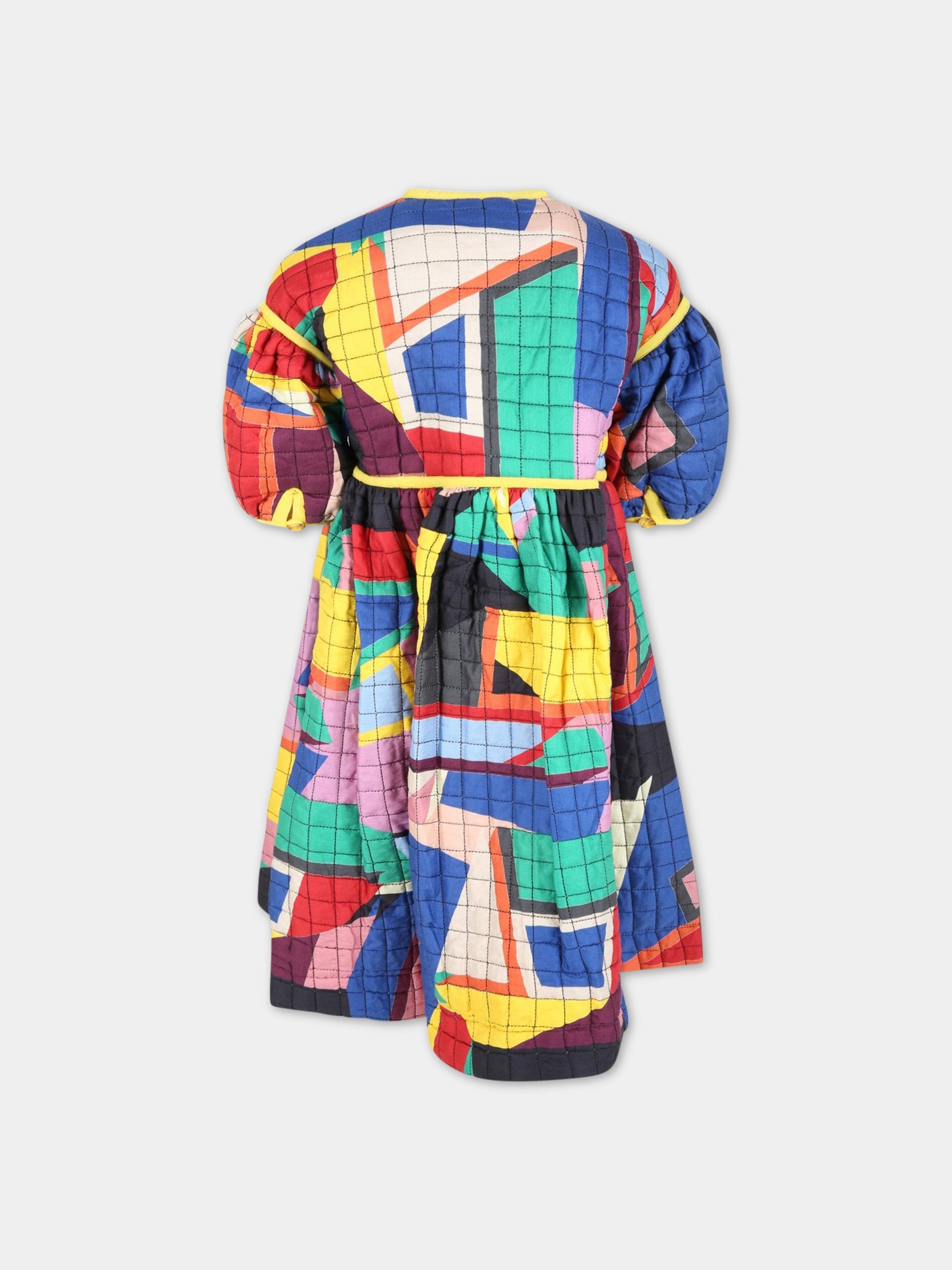 Vestito multicolor per bambina,Tia Cibani,FW21 KG DR203S WO30