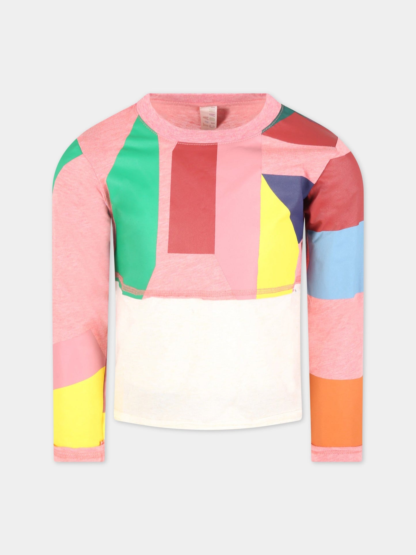 T-shirt multicolor per bambina,Tia Cibani,FW21 KB JTP36S CO43