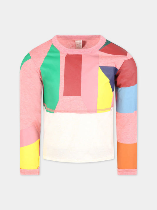 T-shirt multicolor per bambina,Tia Cibani,FW21 KB JTP36S CO43