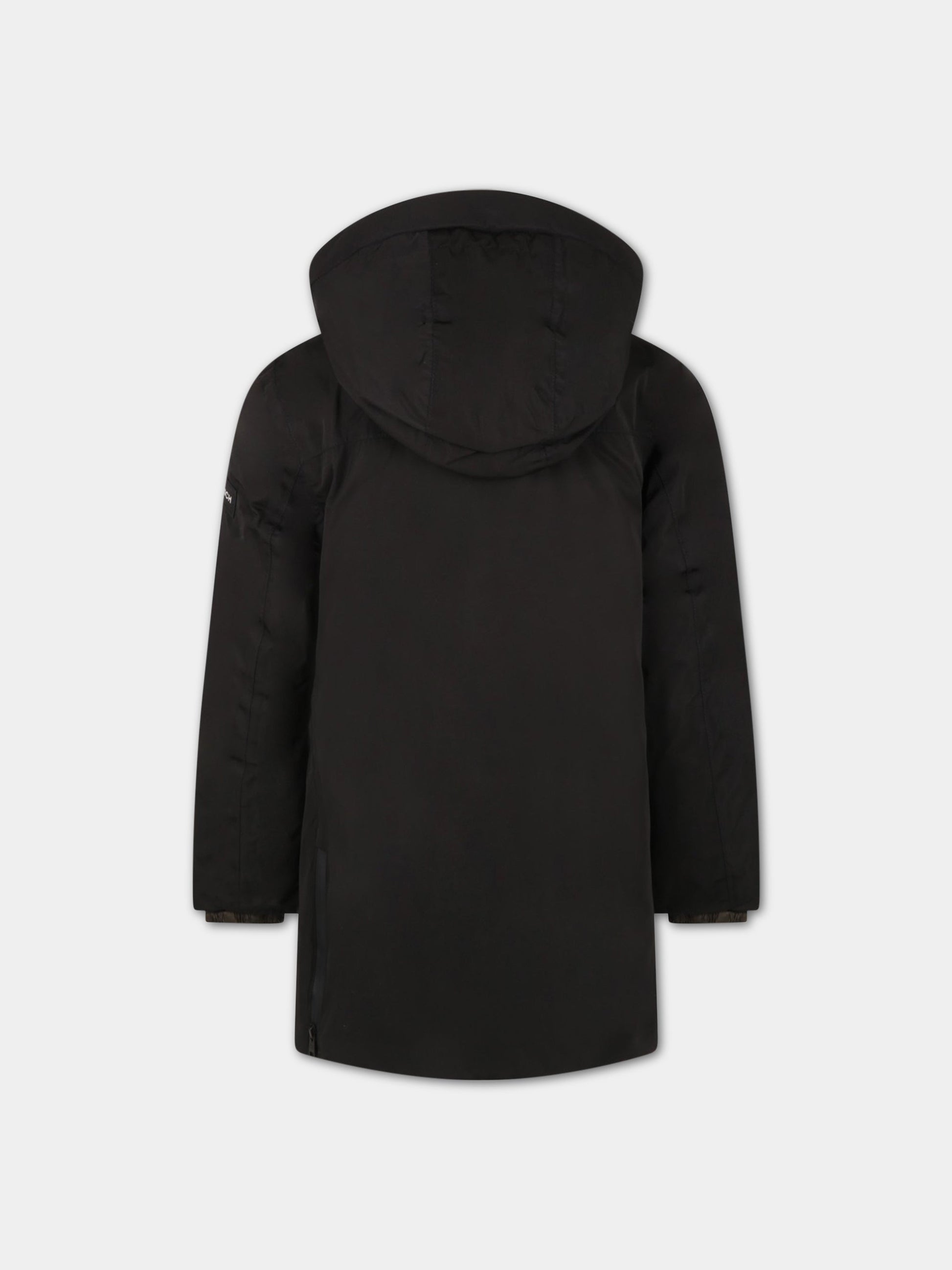 Piumino nero per bambino con logo,Woolrich Kids,CFWKOU0191MRUT1971 100