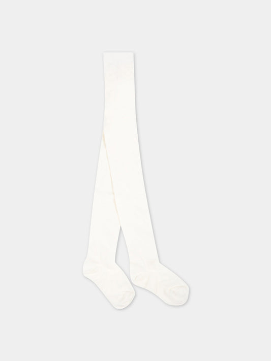 Collant avorio per bambina,Story Loris,13414 K0