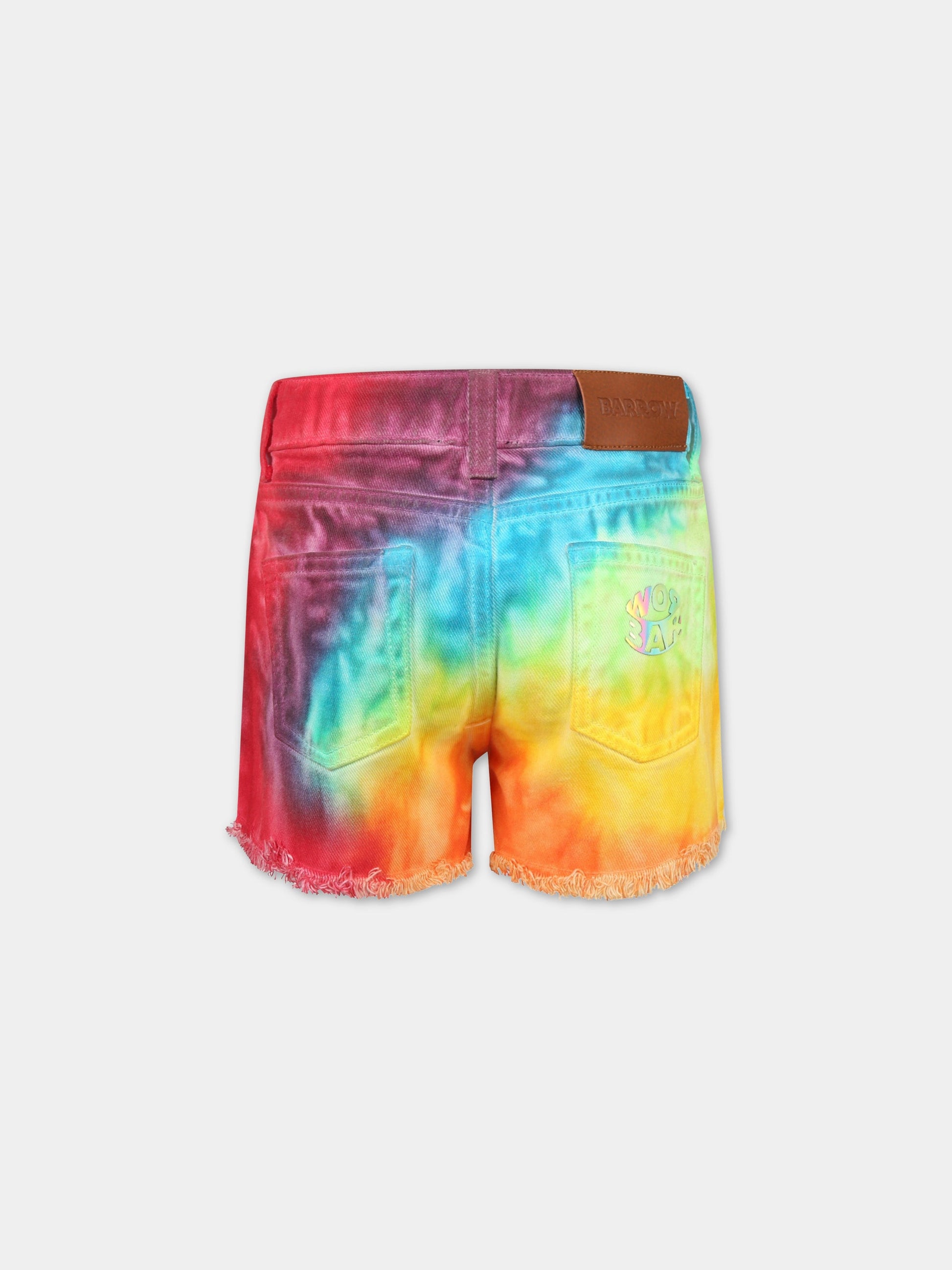 Short multicolor per bambina con logo,Barrow,030476 200