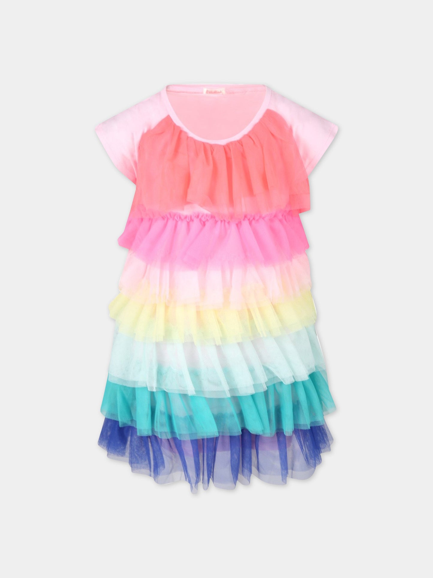 Vestito multicolor per bambina,Billieblush,U12732 Z41