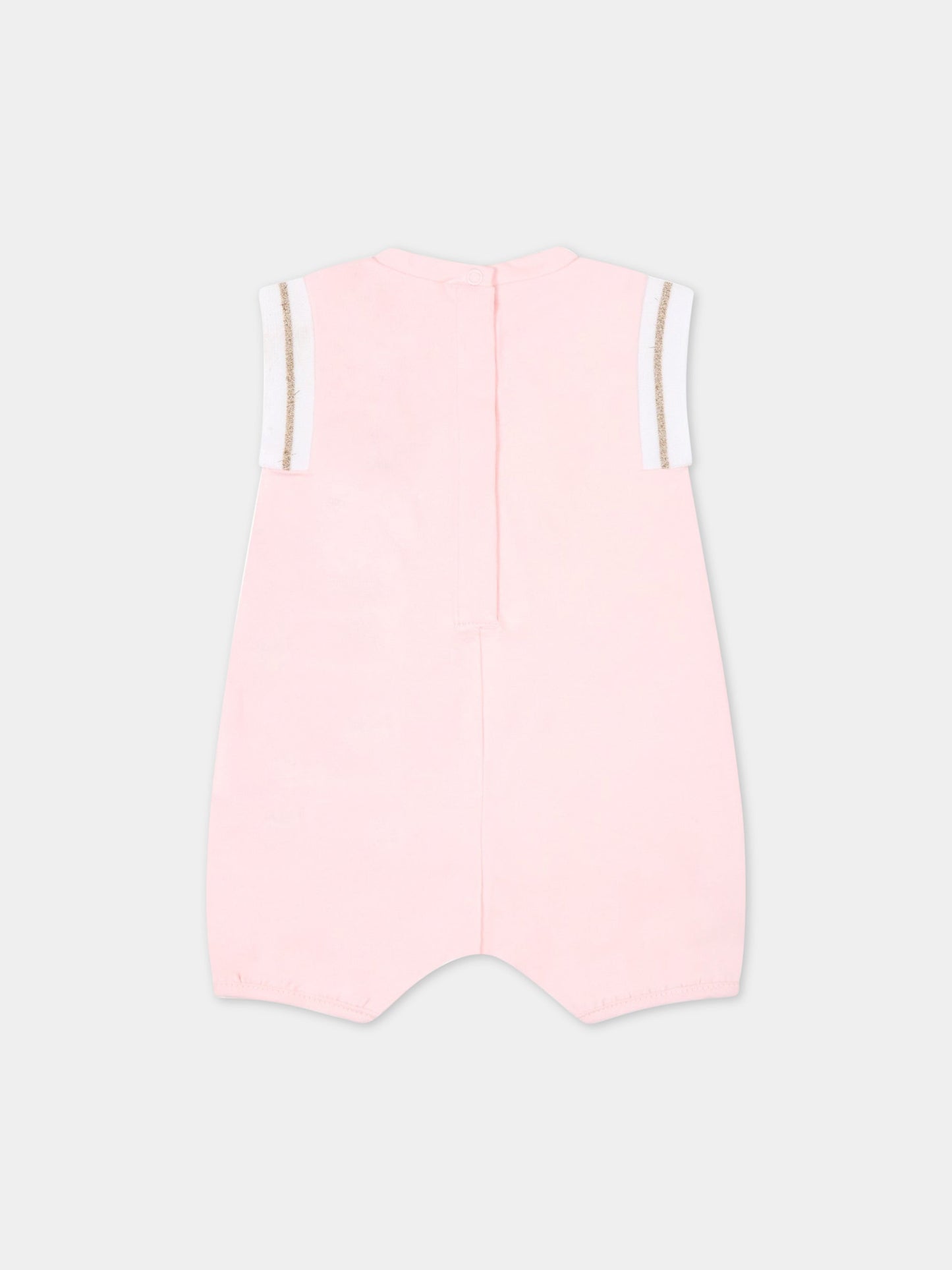 Pagliaccetto rosa per neonata con Choupette,Karl Lagerfeld Kids,Z94061 44L