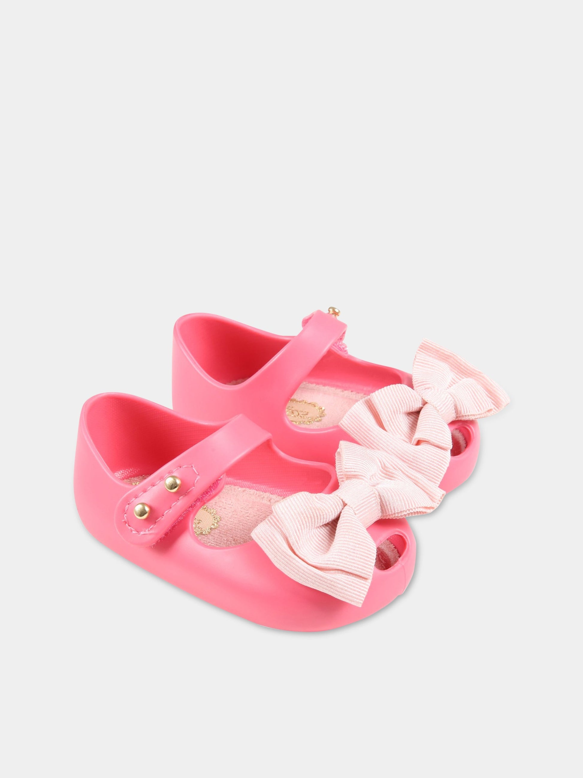 Ballerine fucsia per neonata con fiocco,Mini Melissa,31525 01582