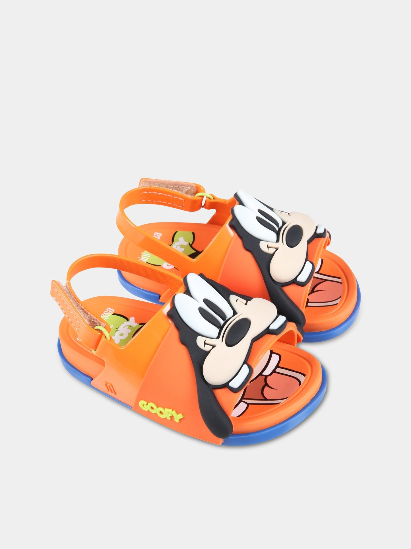 Sandali arancioni per bambino con Pippo,Mini Melissa,33395 52050