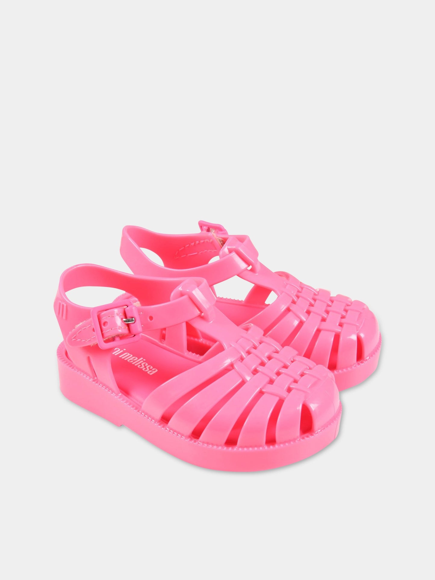 Sandali rosa fluo per bambina,Mini Melissa,32410 06710