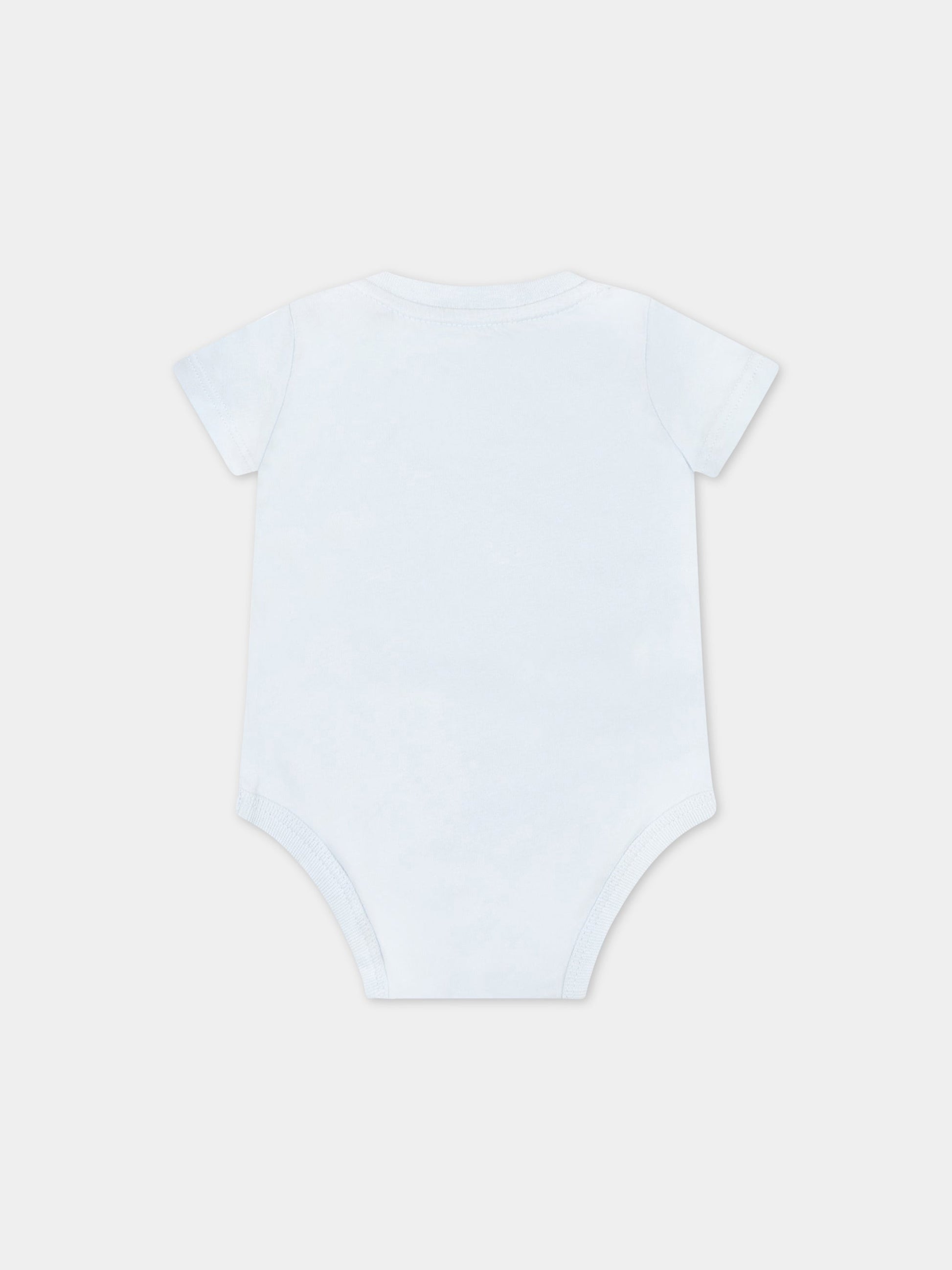 Body celeste per neonato con cavallino,Ralph Lauren Kids,850831002