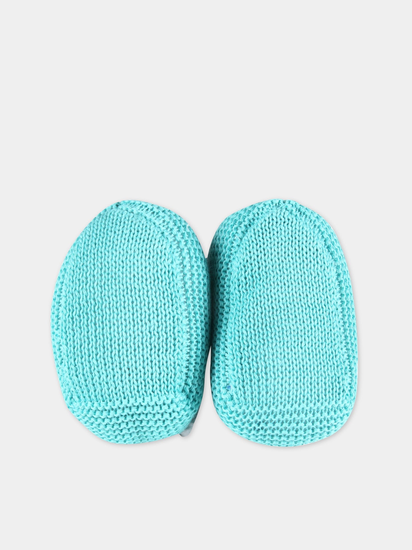 Babbucce verde-acqua per neonati,Scaldacuore X Coccolebimbi,NU15 TIFFANY
