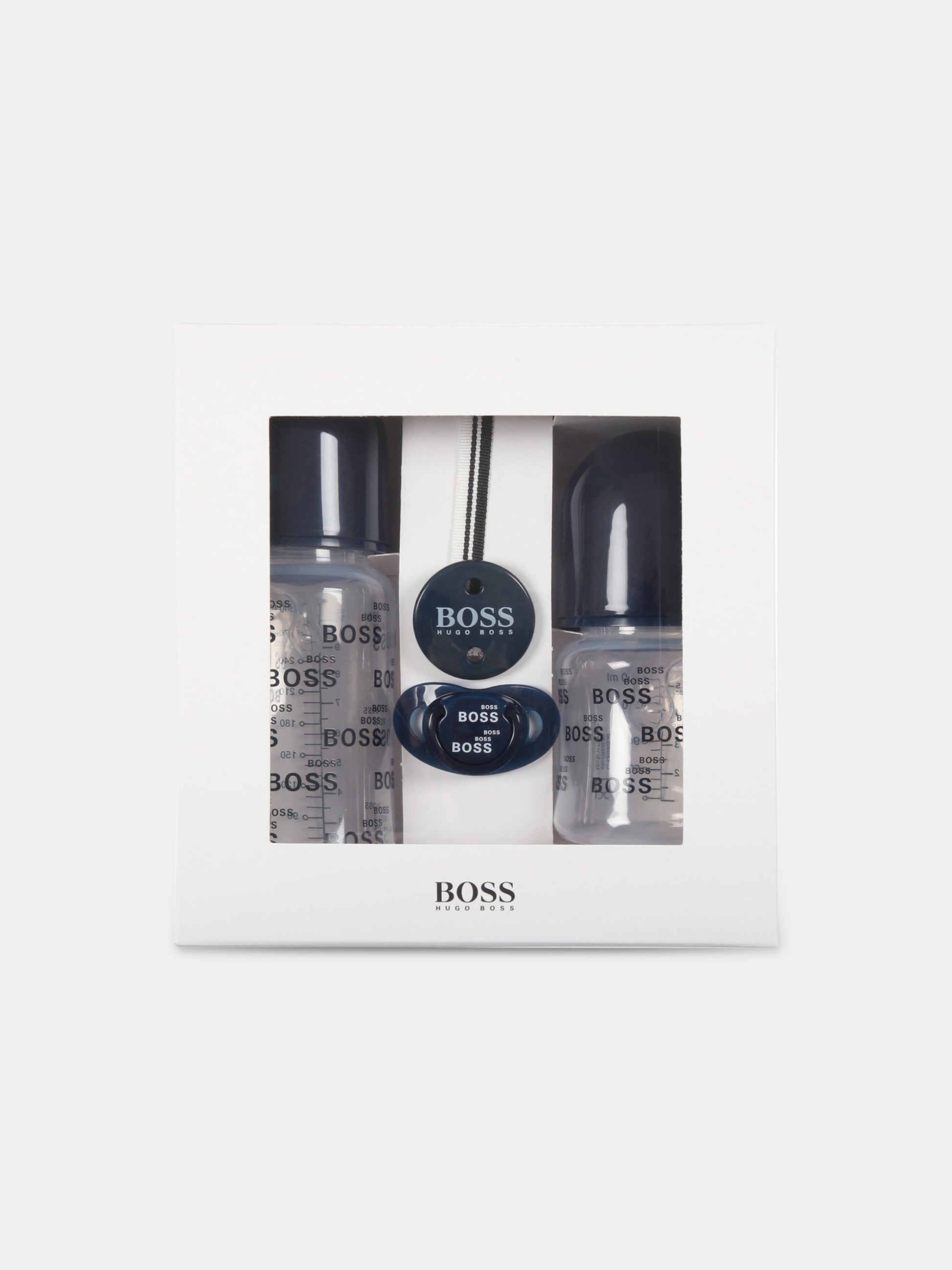 Set puericultura per neonato con loghi,Hugo Boss,J9K146 849