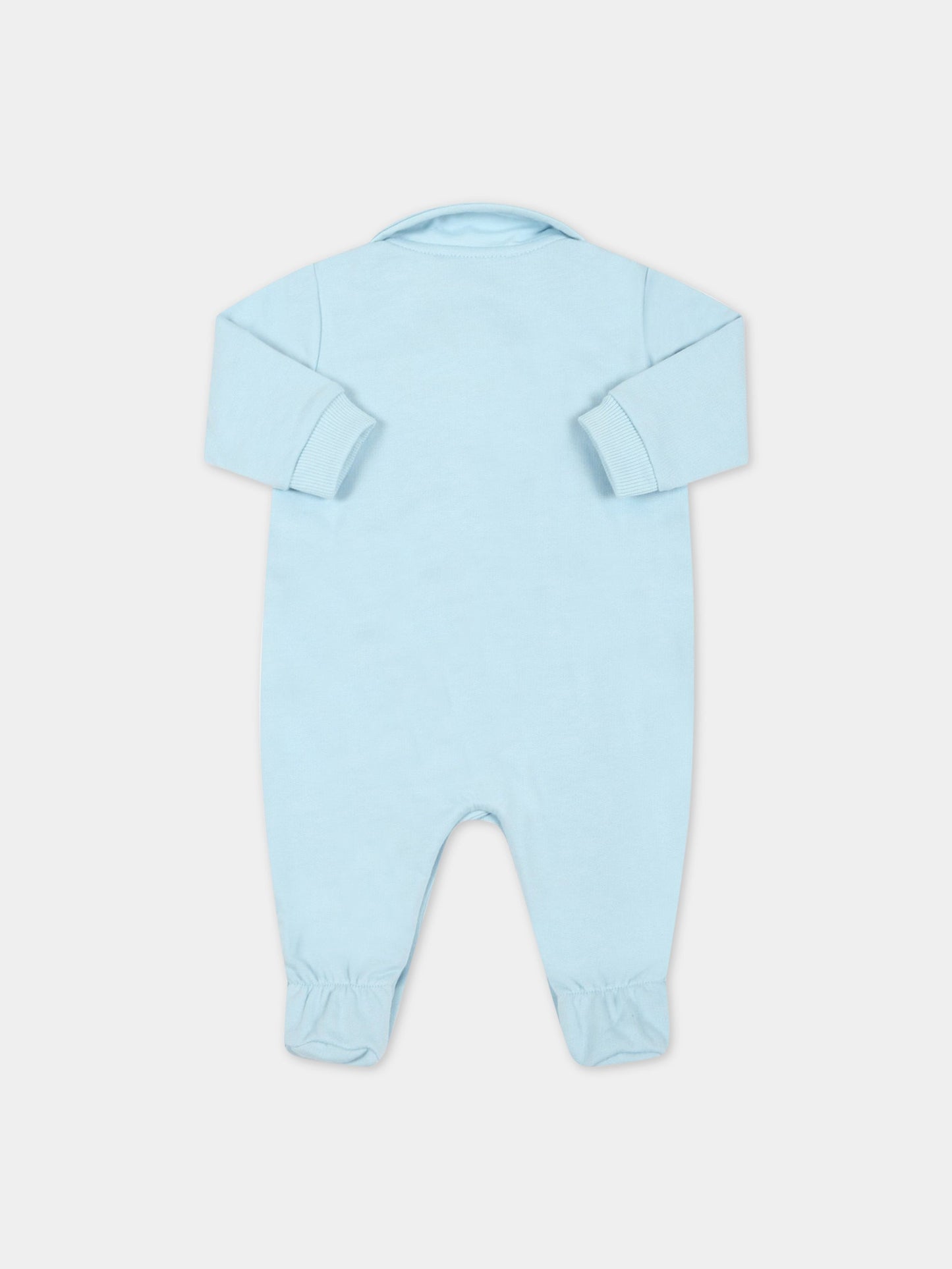 Set celeste per neonato con teddy bear,Moschino Kids,MUY047 LCA40 40304