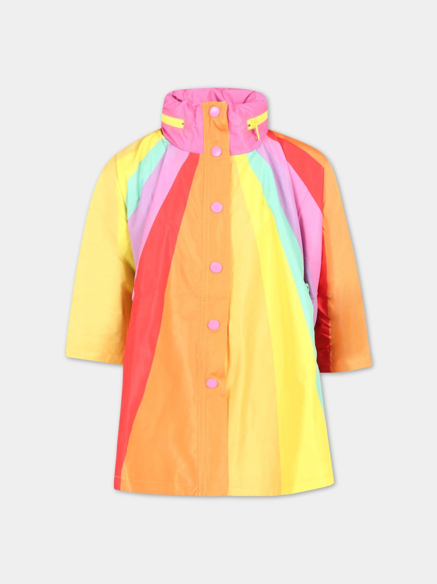 Poncho multicolor per bambina,Stella Mccartney Kids,8R2A73 Z0543 999MC