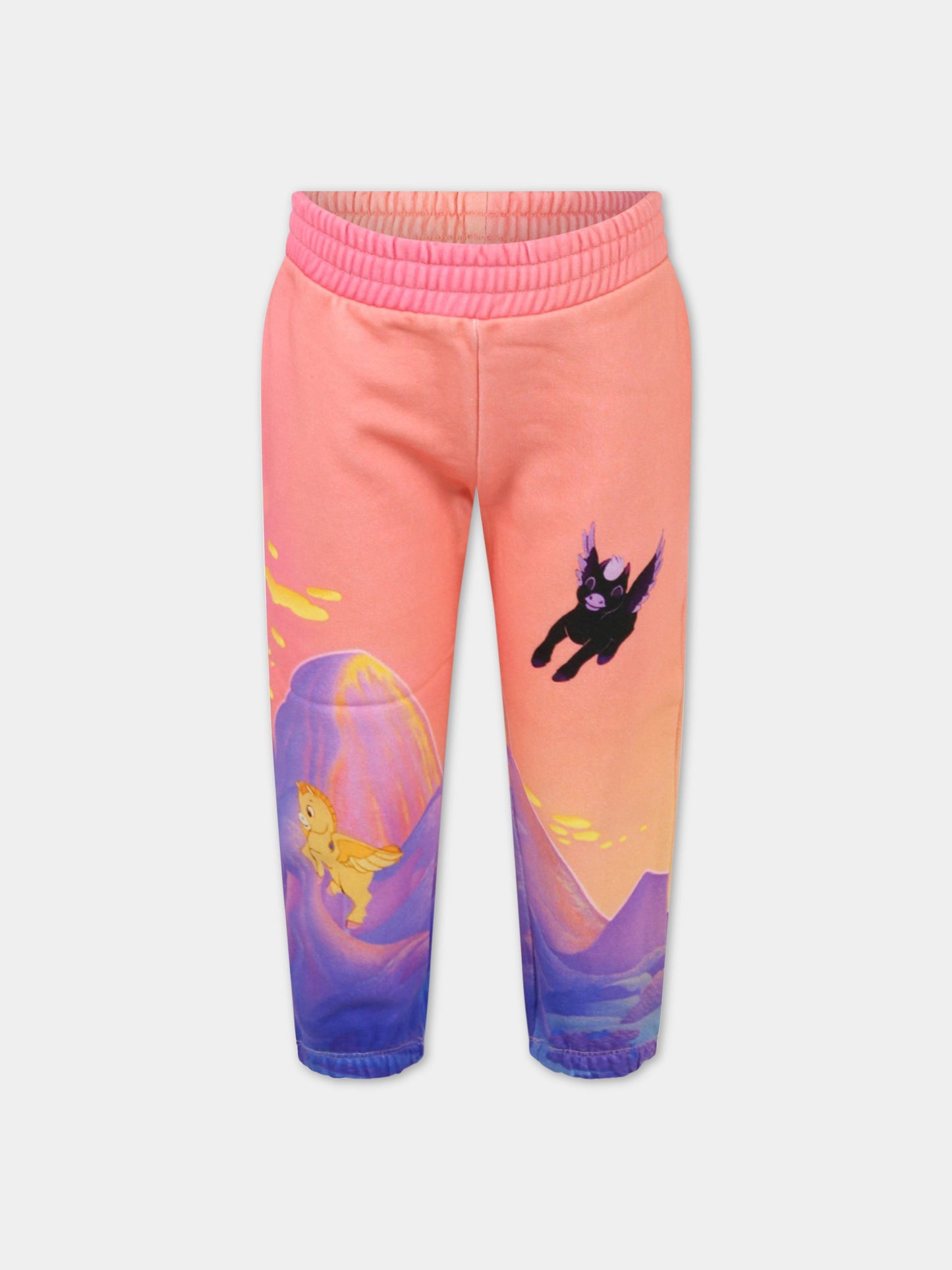 Pantaloni multicolor da tuta con Pegaso,Stella Mccartney Kids,8R6E20 Z0944 999MC