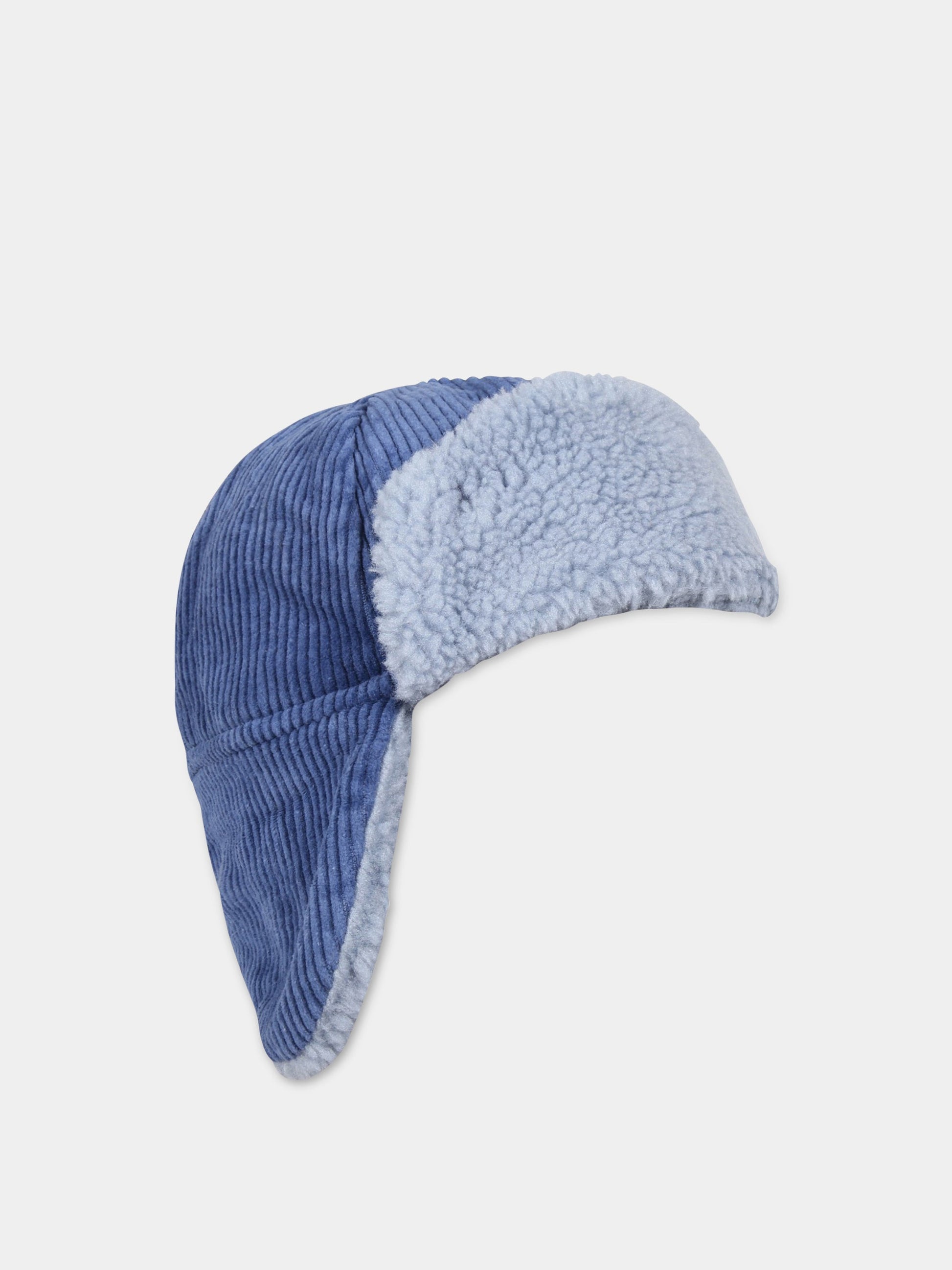 Cappello blu per bambini,Wander & Wonder,KN12227 INDIGO CORD