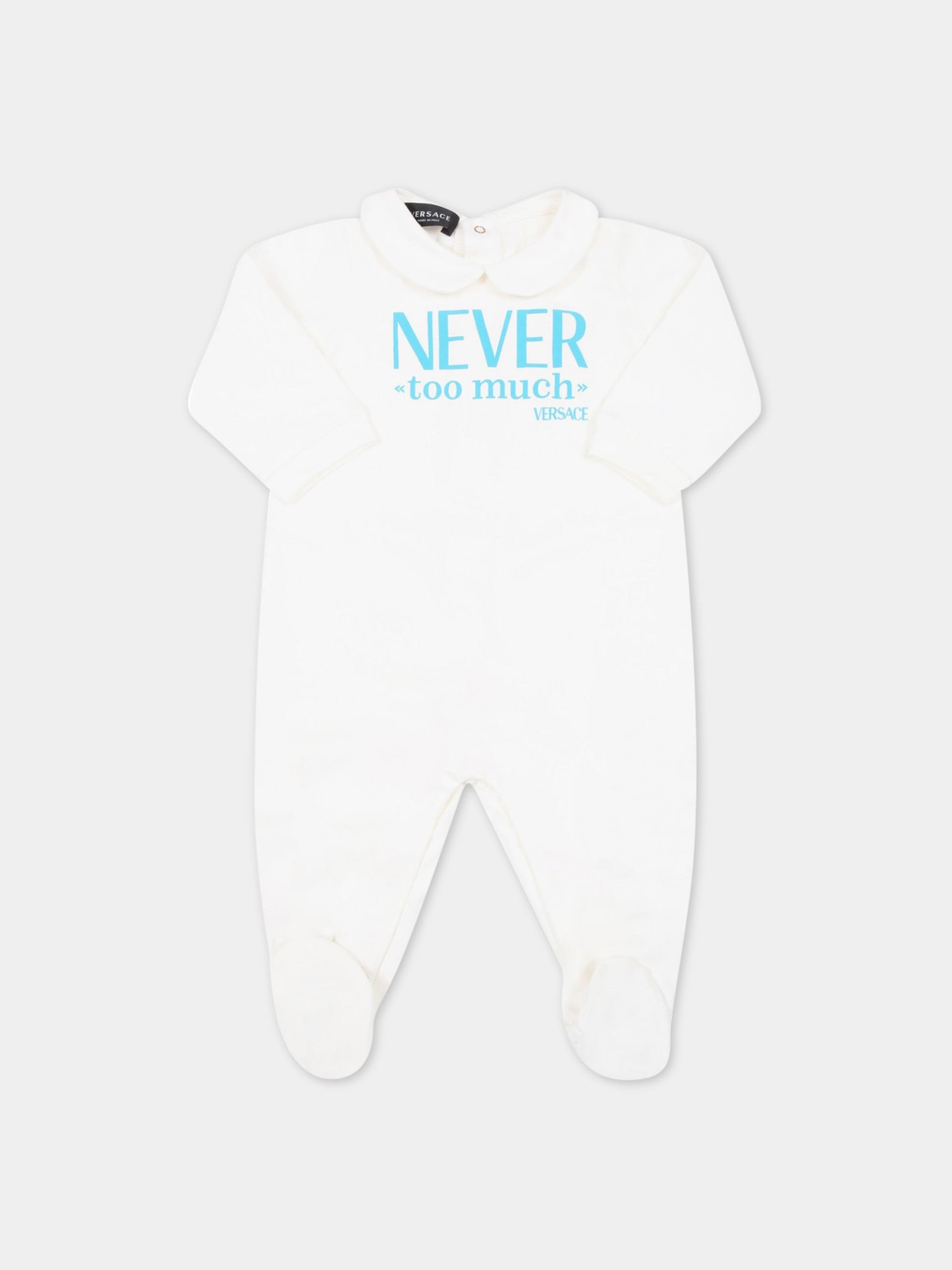 Set bianco per neonato con logo,Versace,1007621 1A05455 2WA90 AY0034