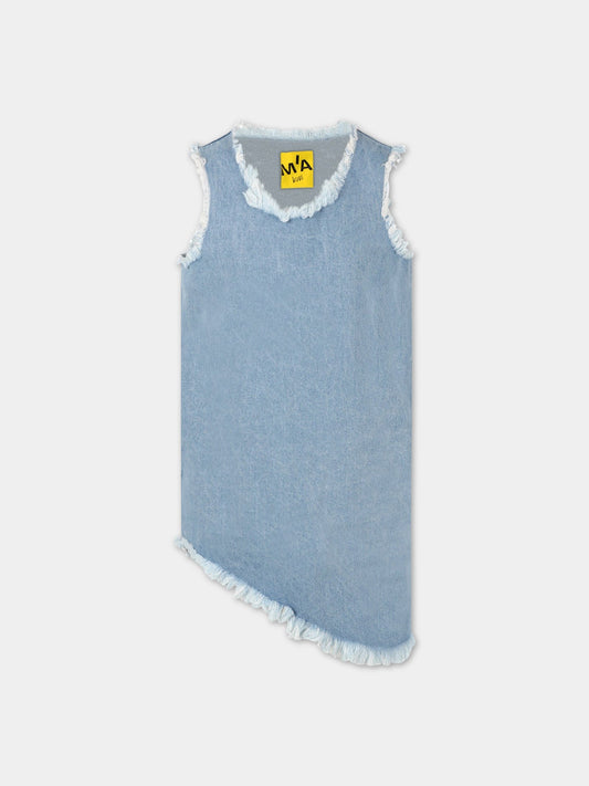 Vestito celeste per bambina,Marques Almeida,COREDR0219DNM