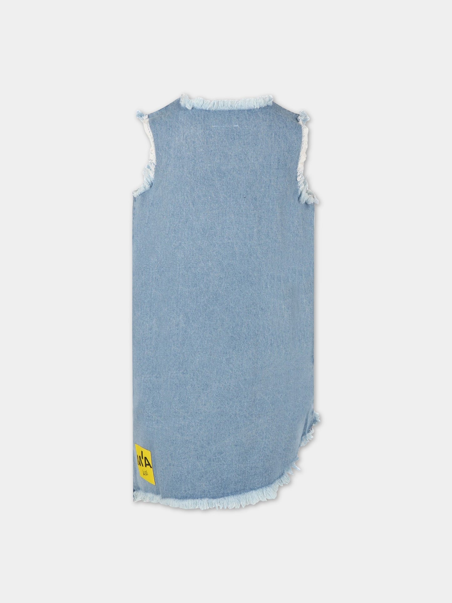 Vestito celeste per bambina,Marques Almeida,COREDR0219DNM