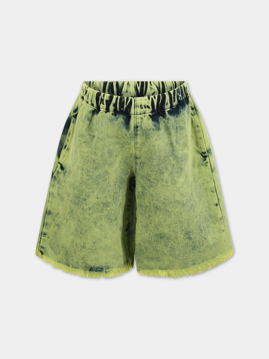 Short verde per bambini,Marques Almeida,AW22KIDSTR0171DND