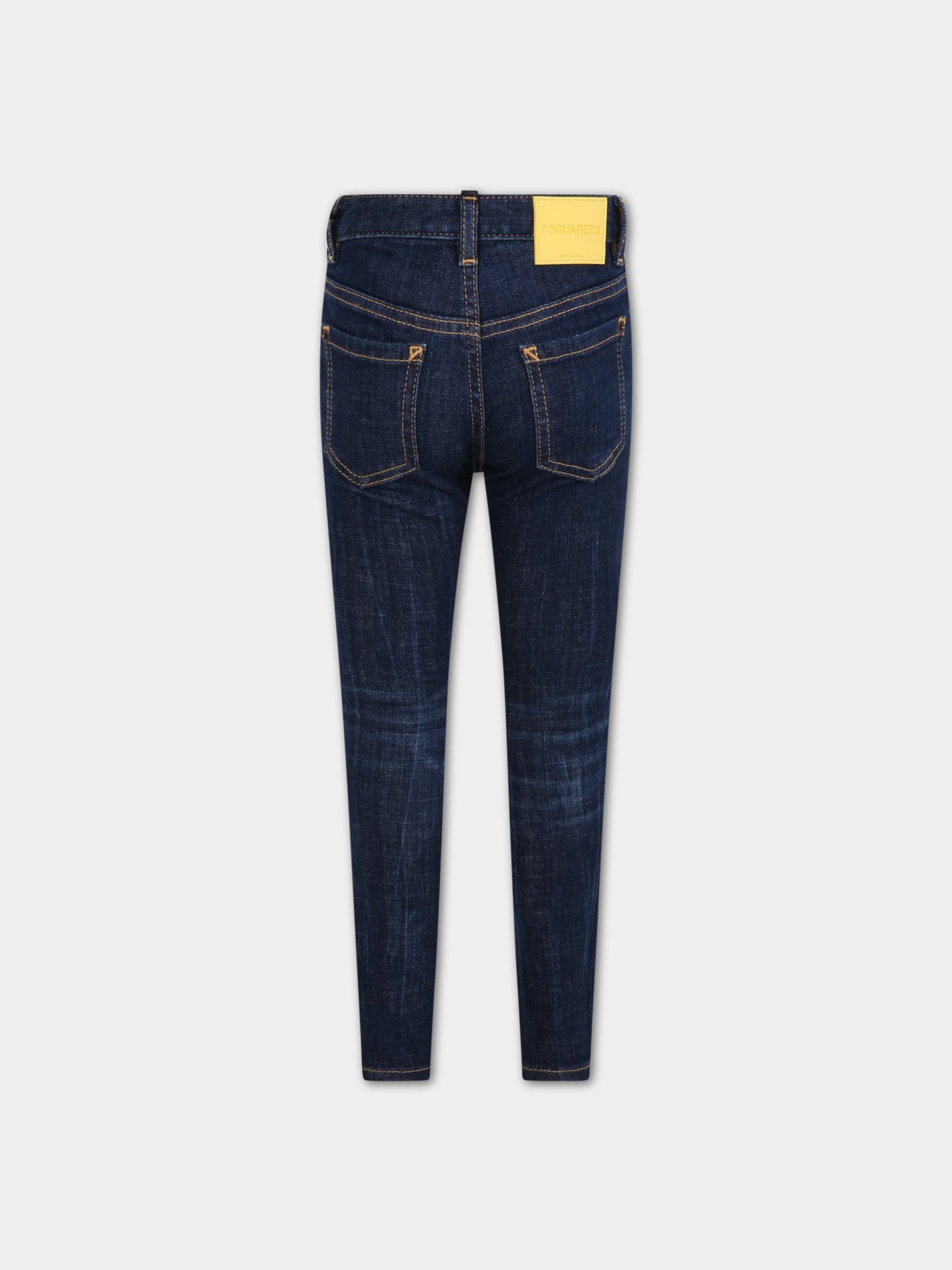 Jeans blu per bambina,Dsquared2,DQ01DX D005C DQ01