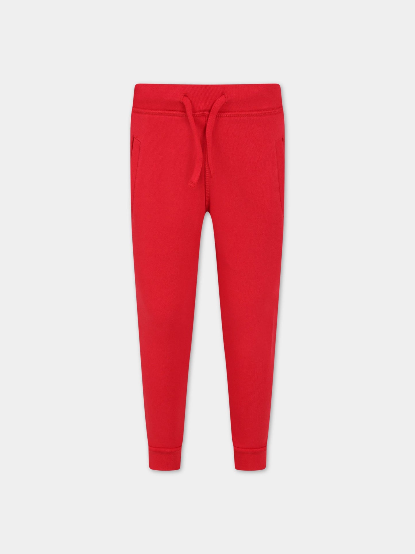 Pantalone rosso per bambino con logo,Dsquared2,DQ0212 D002Y DQ405