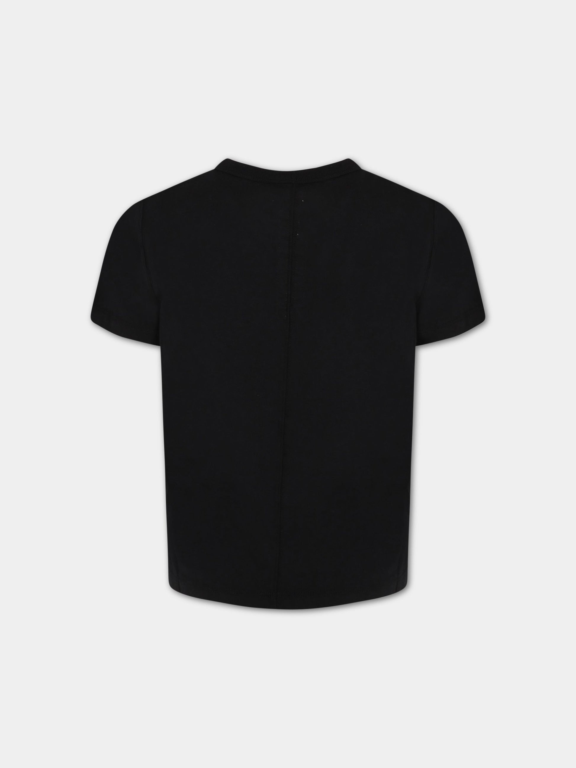 T-shirt nera per bambini,Rick Owens,BG02B5265 JA 09
