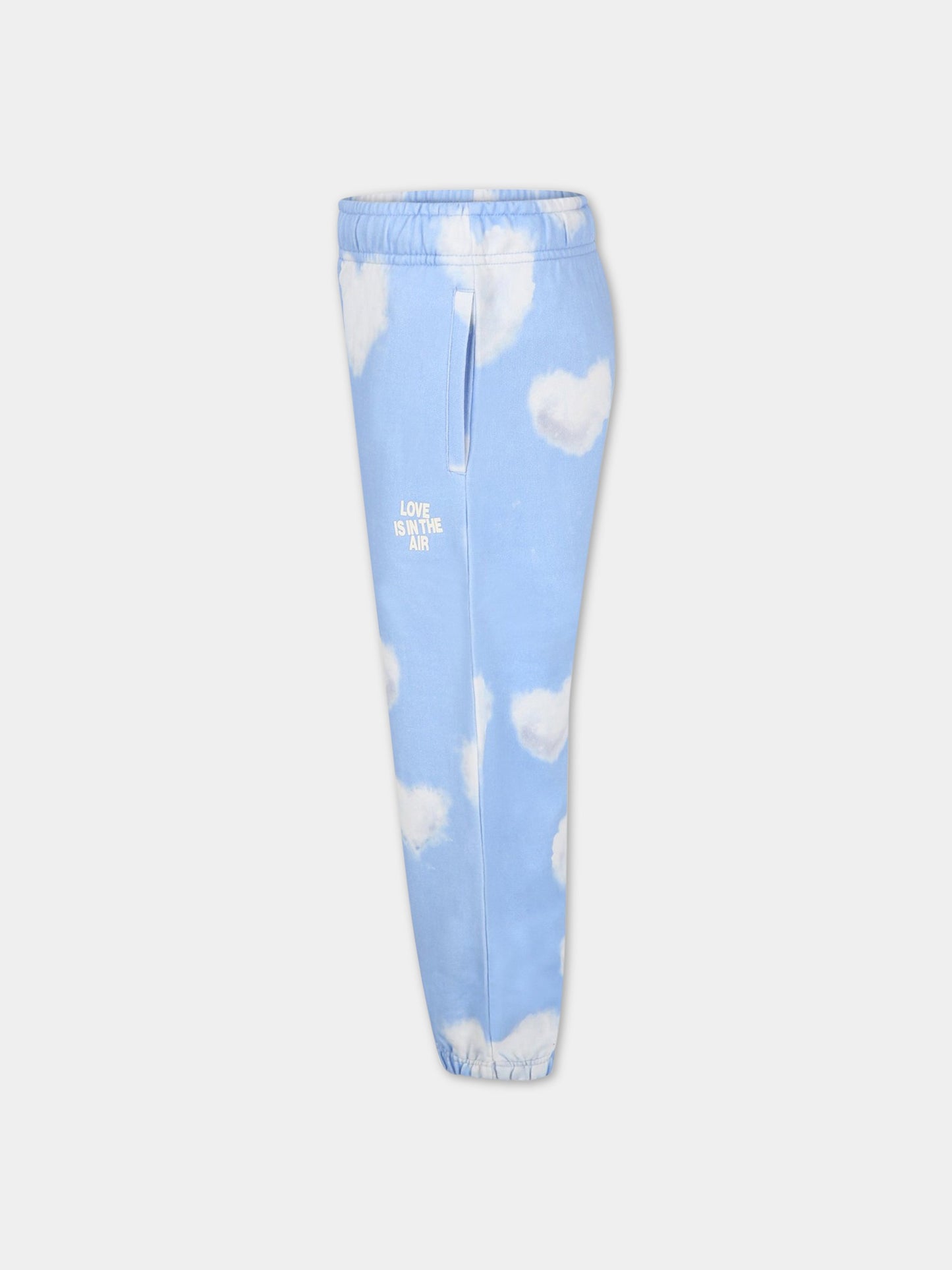 Pantaloni celesti da tuta con iconiche nuvole bianche,Rainbow Clouds,ADAN 6706