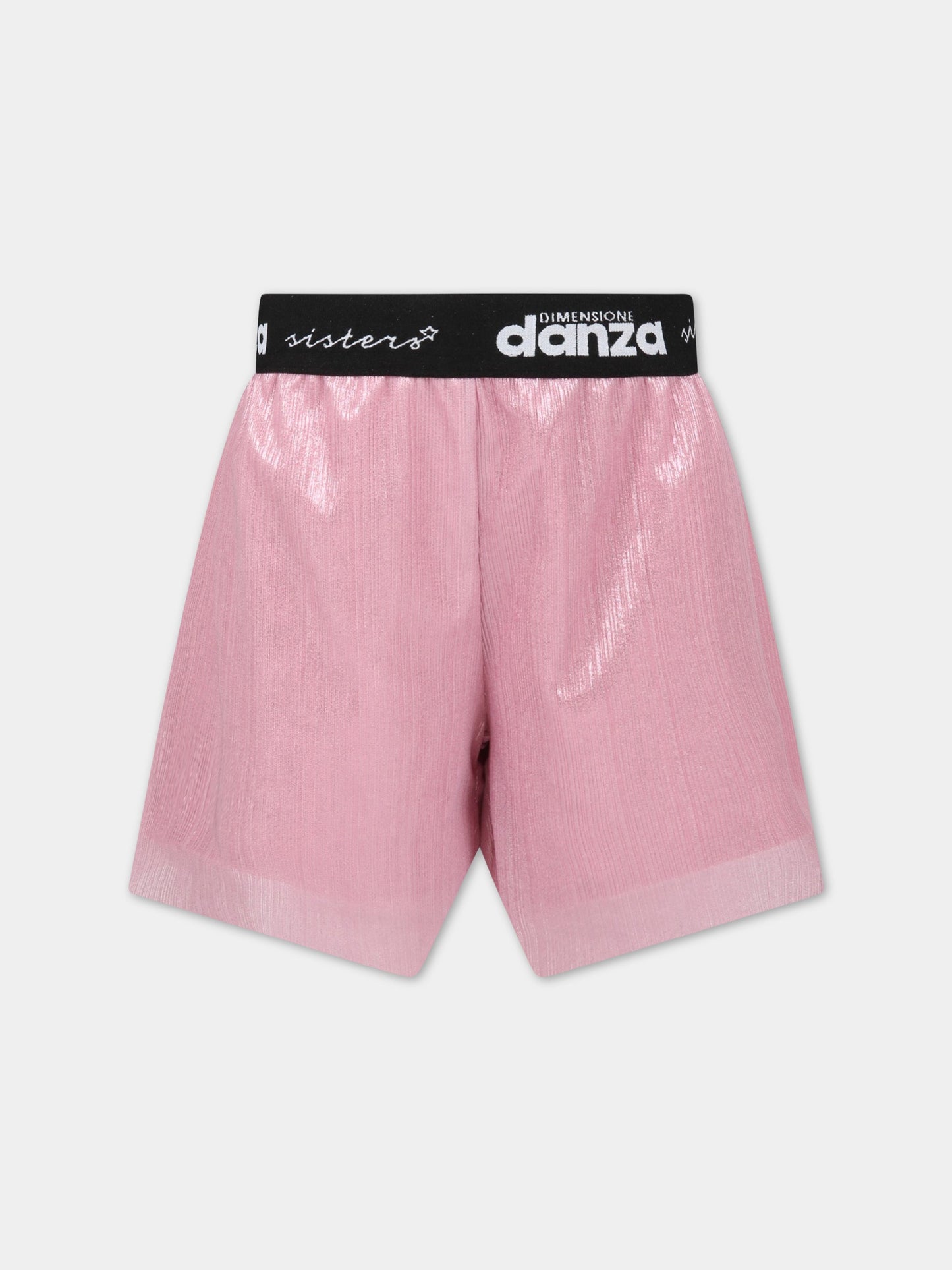 Short rosa per bambina con loghi,Dimensione Danza,029655 042