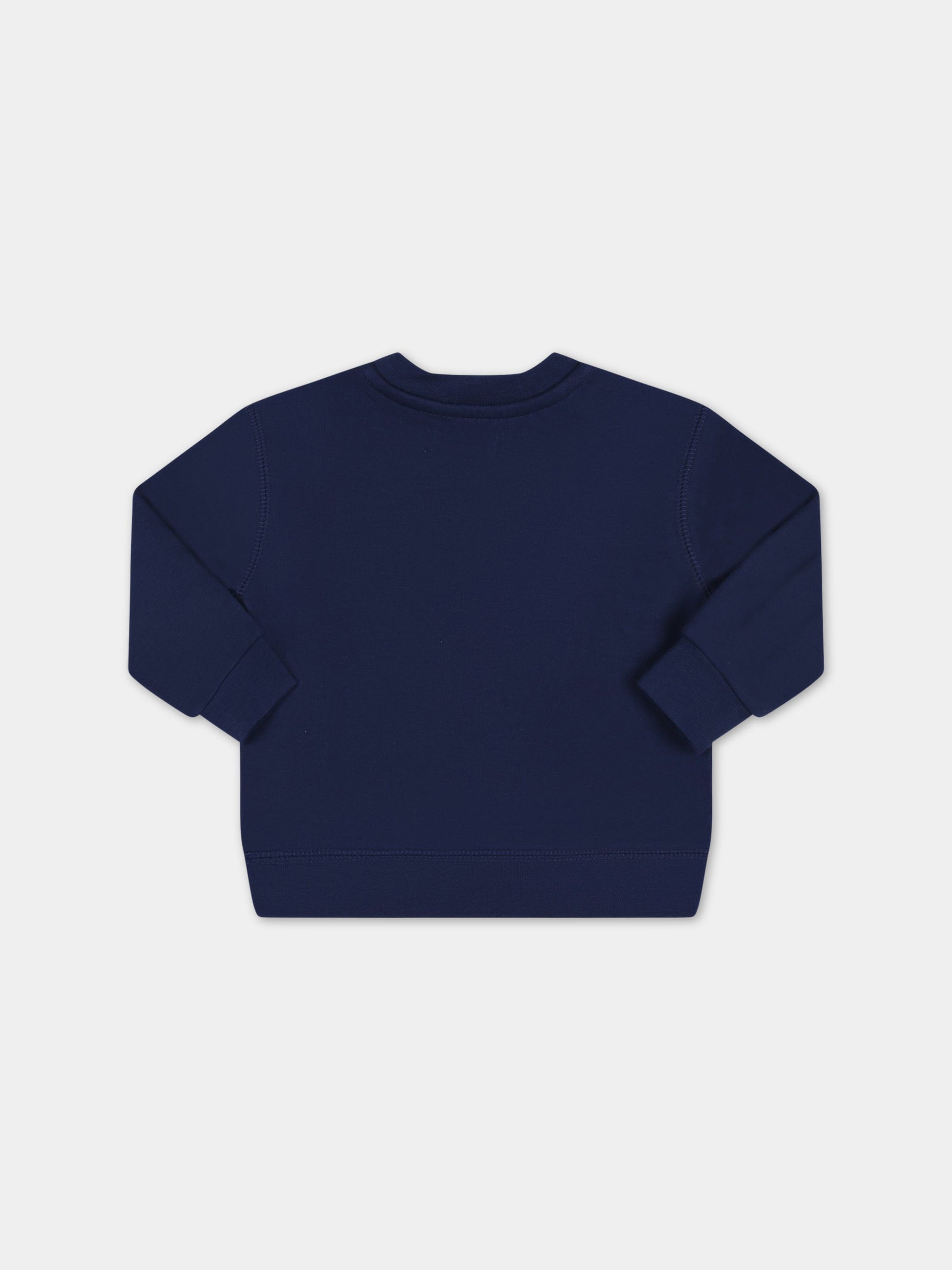 Felpa blu per neonato con Polo Bear,Ralph Lauren Kids,898062001