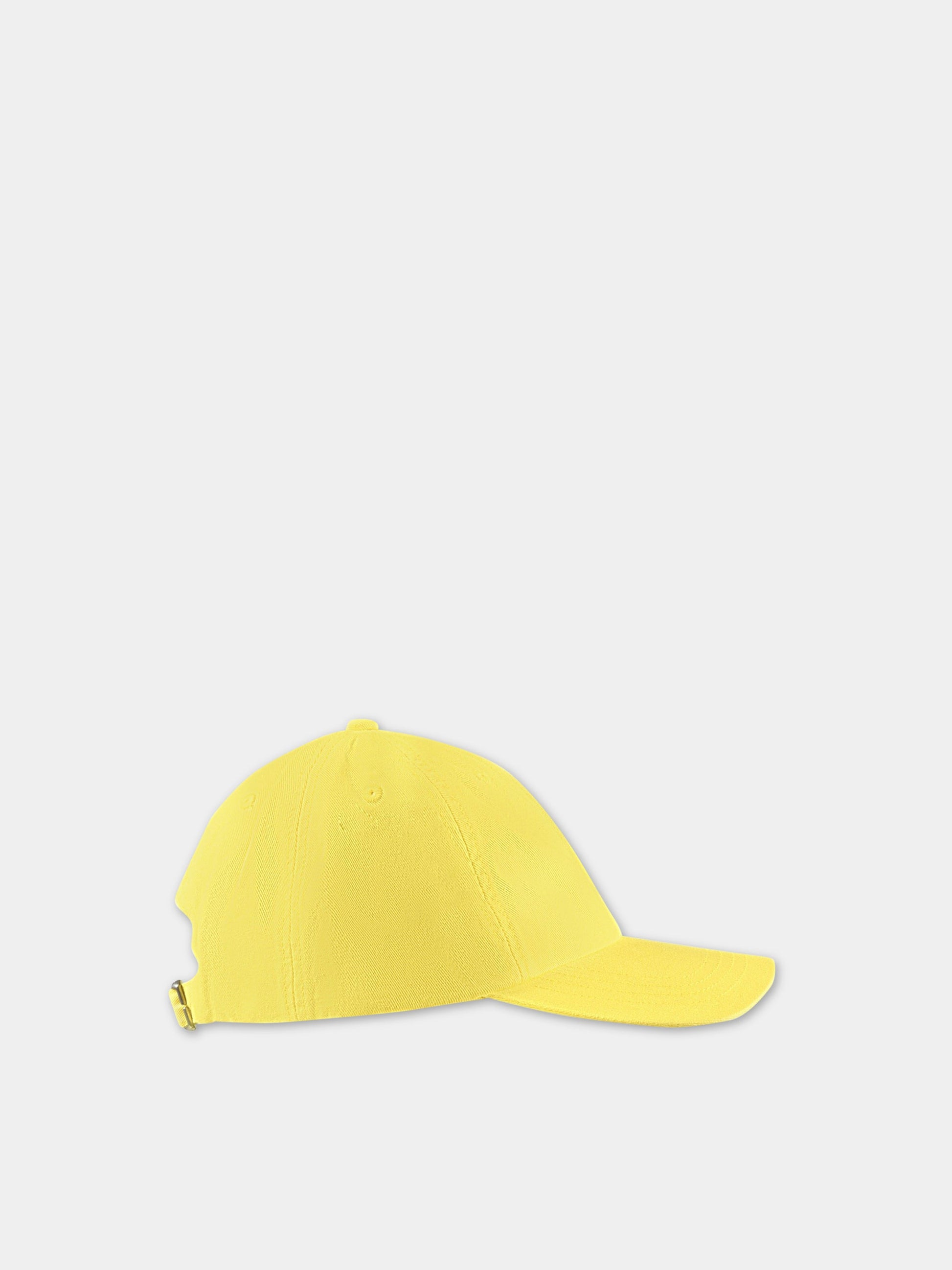 Cappello giallo per bambini con pony blu ricamato,Ralph Lauren Kids,785653043