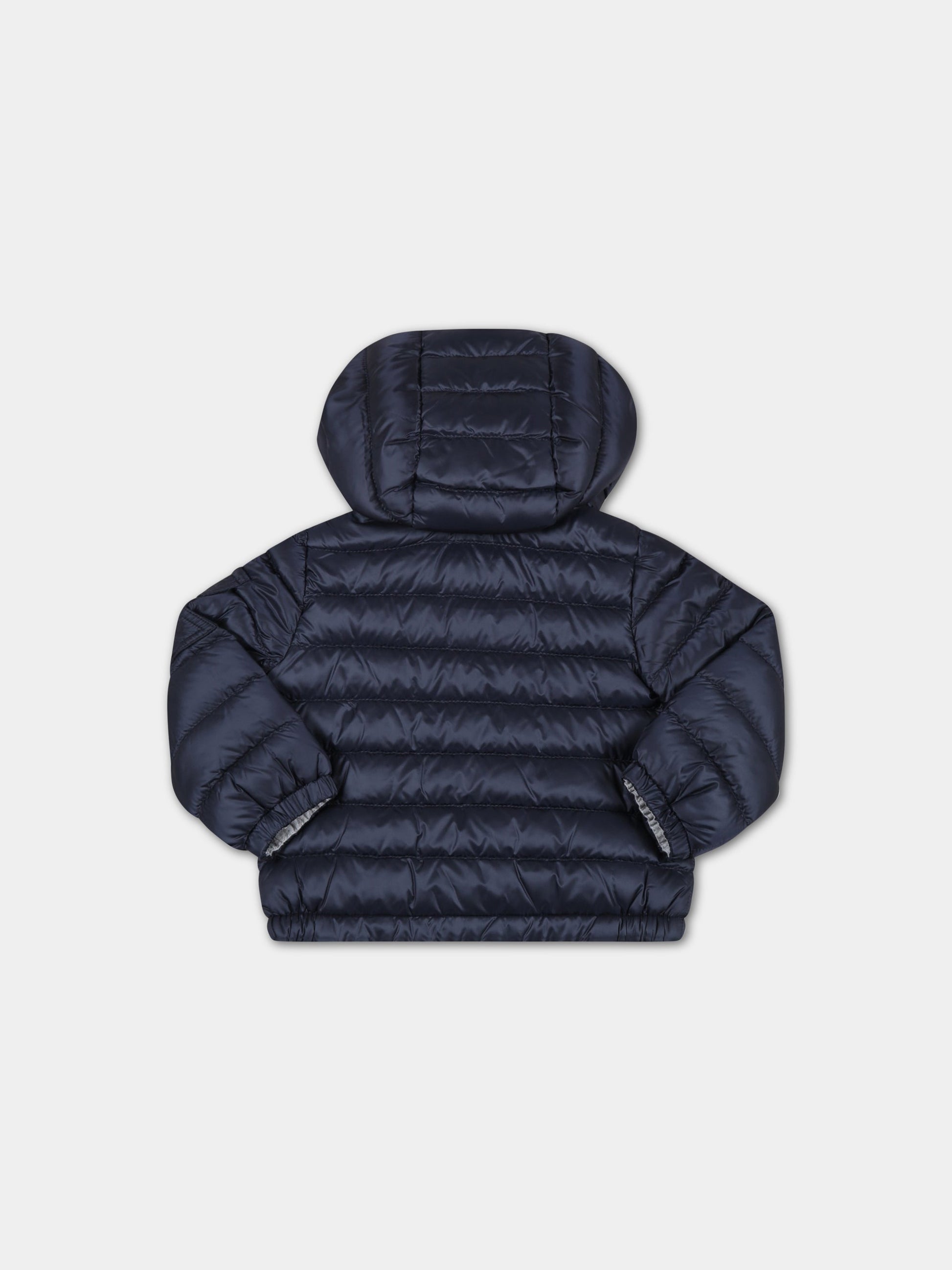 Piumino  Lauros  blu per neonato con logo,Moncler Kids,951 1A00003 53048 778