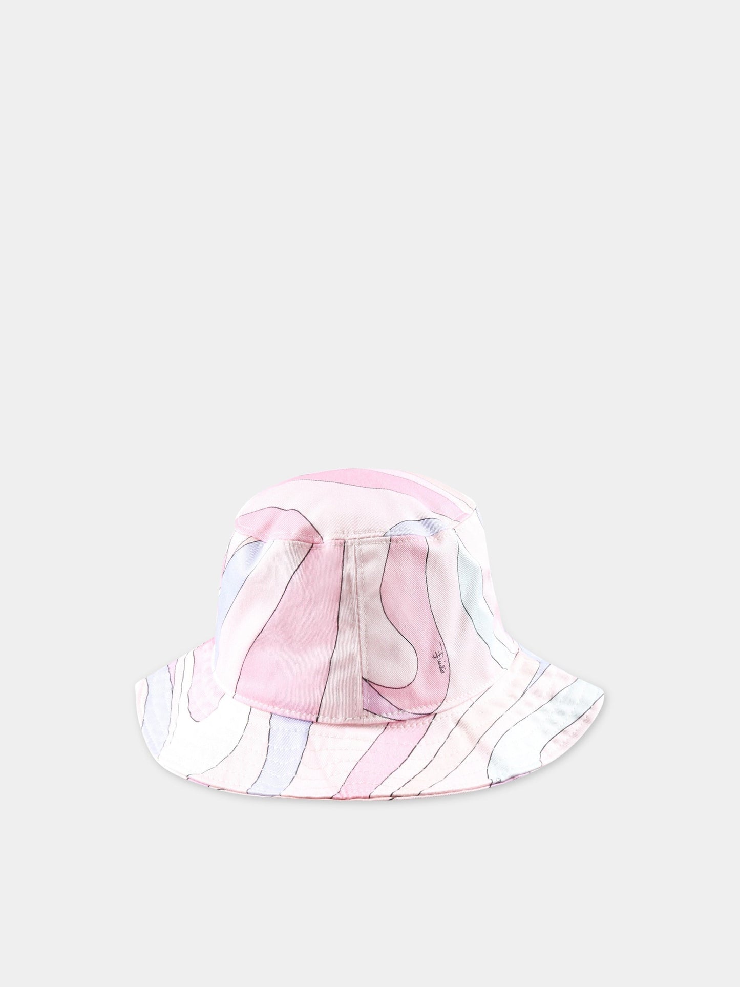 Cloche multicolor per bambina con logo,Emilio Pucci Junior,PS0A27 G0091 500MC