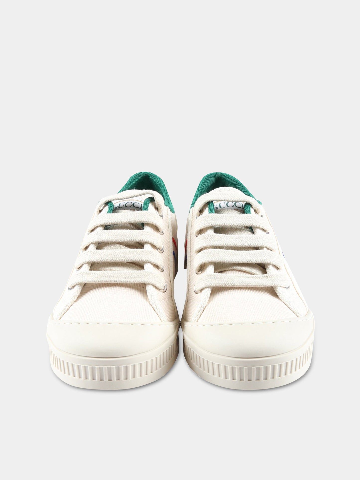 Sneakers avorio Gucci Tennis 1977 per bambini,Gucci Kids,725052 FABAT 9167