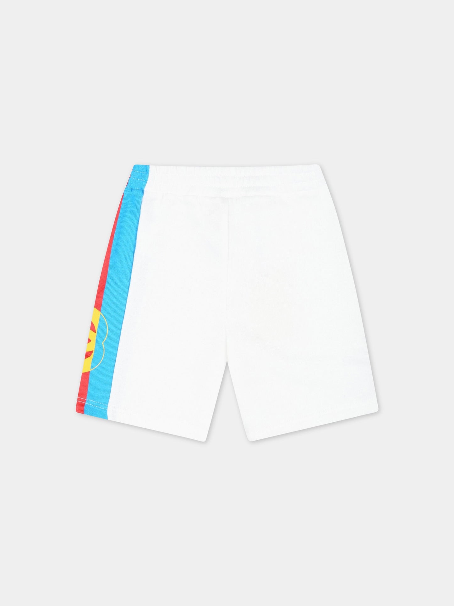 Shorts bianchi per neonato con dettaglio Web,Gucci Kids,732535 XJEZU 9214