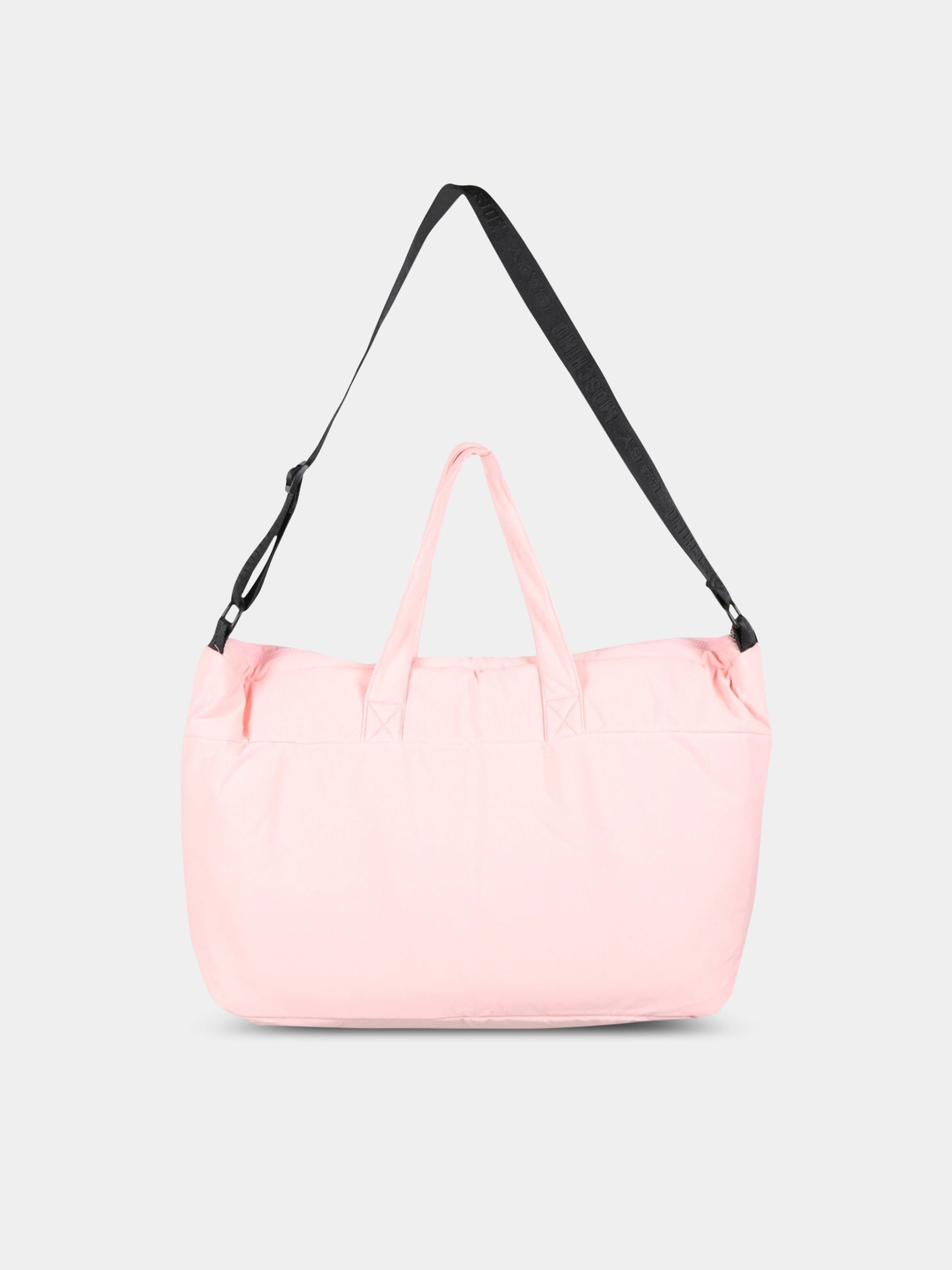 Borsa-mamma rosa per neonata con Teddy Bear,Moschino Kids,MRX03A LDA25 50209