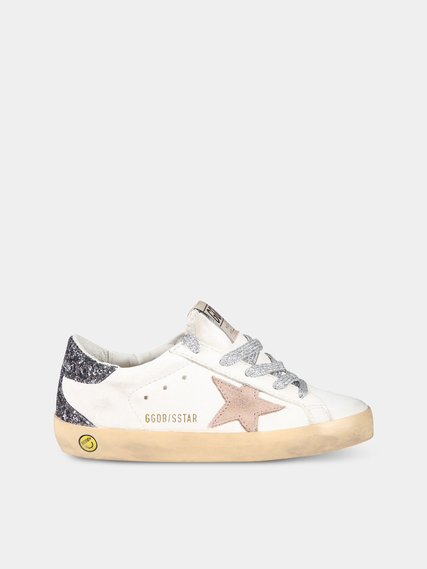 Sneakers bianche per bambina con stella,Golden Goose,GYF00102 F004344 15447