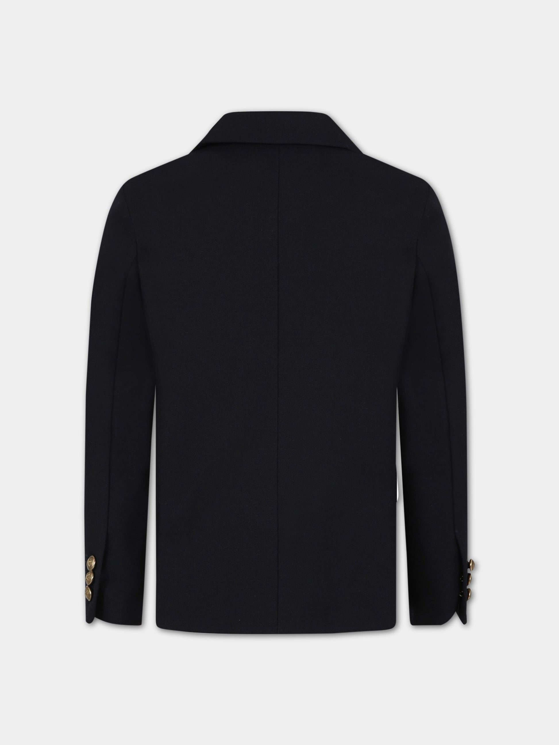 Giacca blu per bambino con logo,Golden Goose,GKP01365 P001057 50501