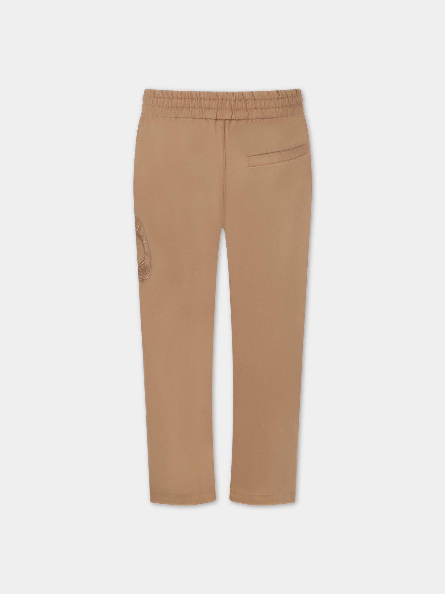 Pantalone beige per bambino con logo,Burberry Kids,8063417